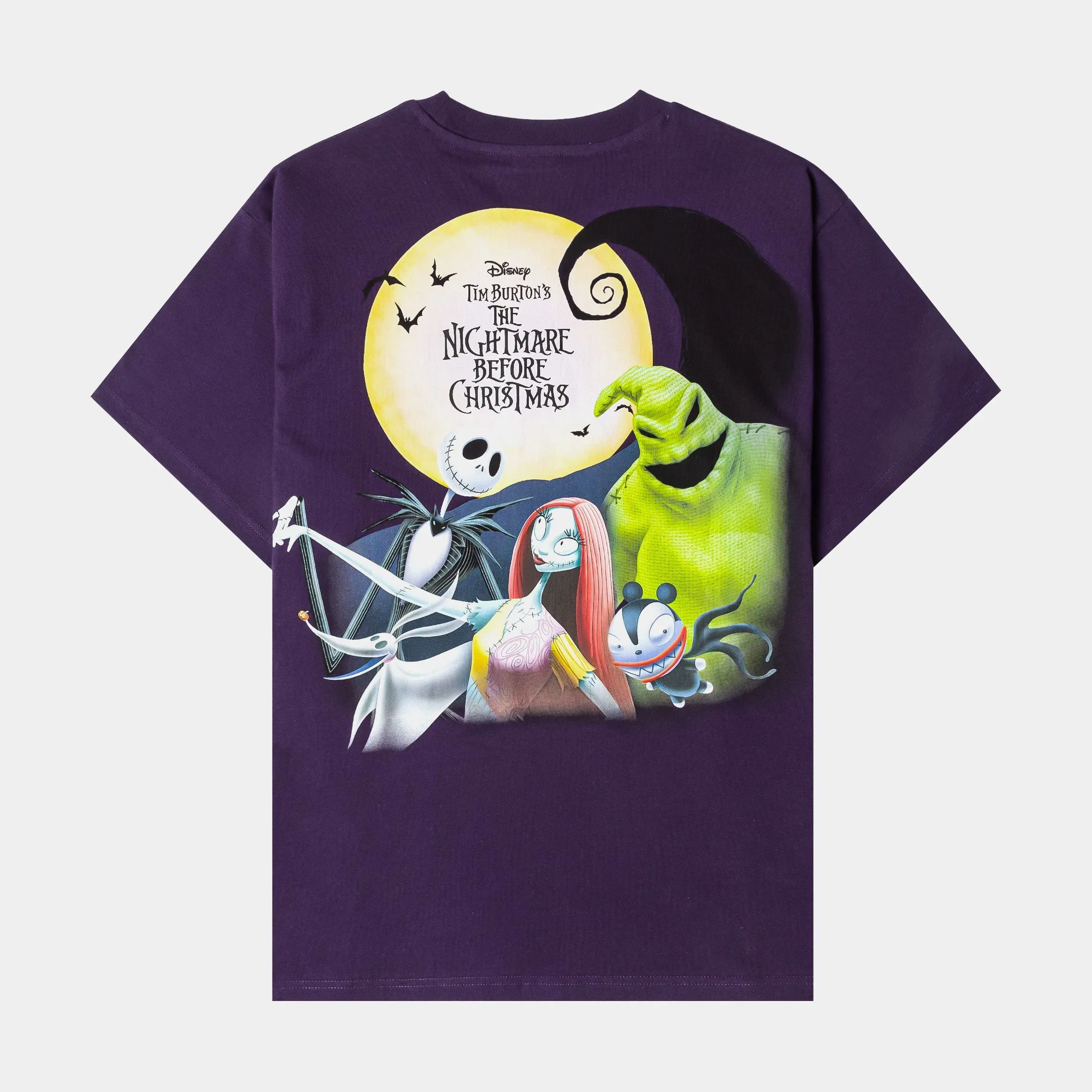 NIGHTMARE BEFORE XMAS X SP The Nightmare Before Christmas By Shoe Palace Characters Mens Short Sleeve Shirt (Purple/White)