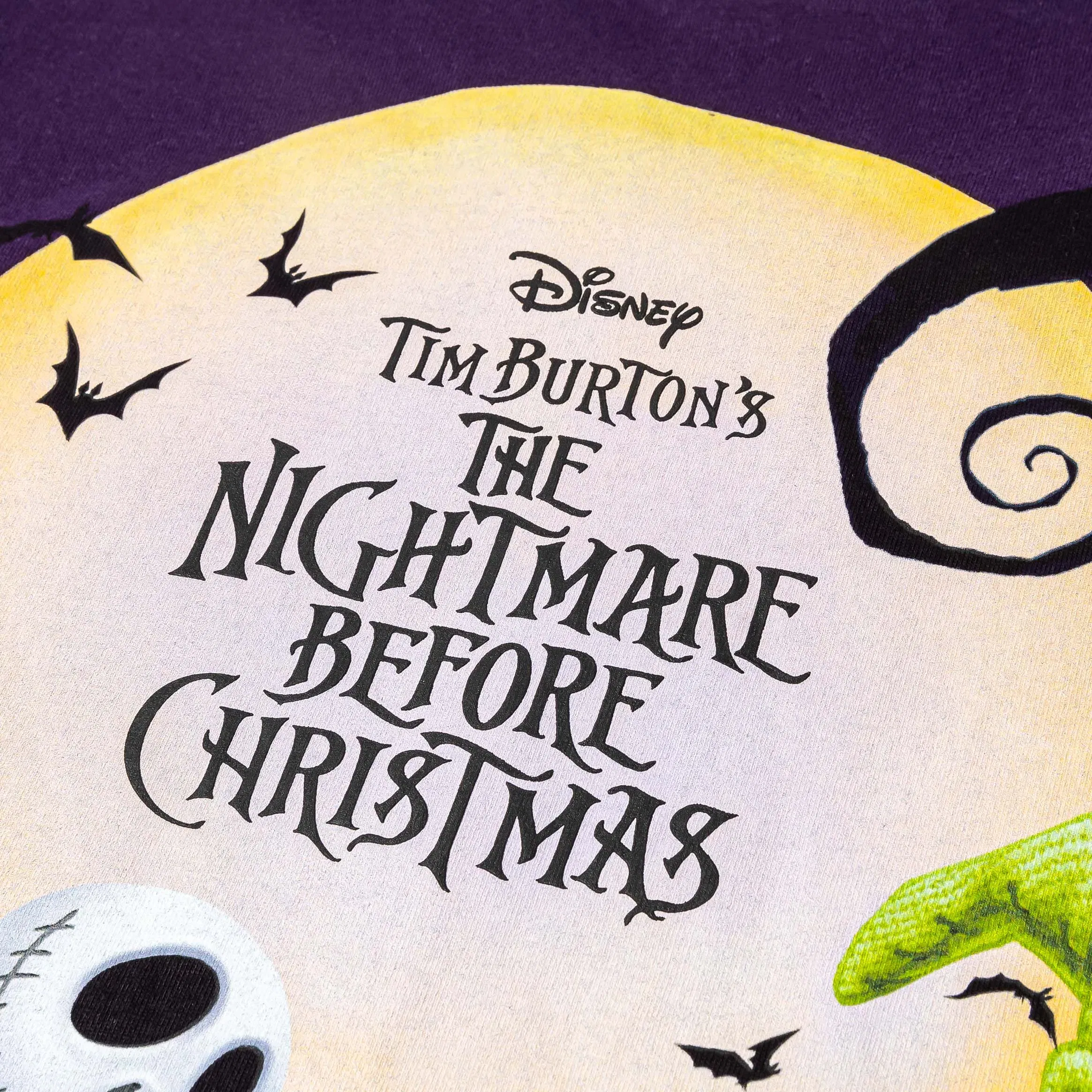 NIGHTMARE BEFORE XMAS X SP The Nightmare Before Christmas By Shoe Palace Characters Mens Short Sleeve Shirt (Purple/White)