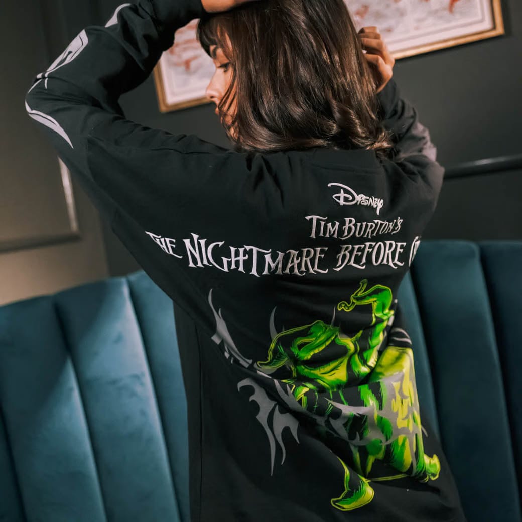 NIGHTMARE BEFORE XMAS X SP The Nightmare Before Christmas By Shoe Palace Oogie Boogie Mens Long Sleeve Shirt (Black/Green)
