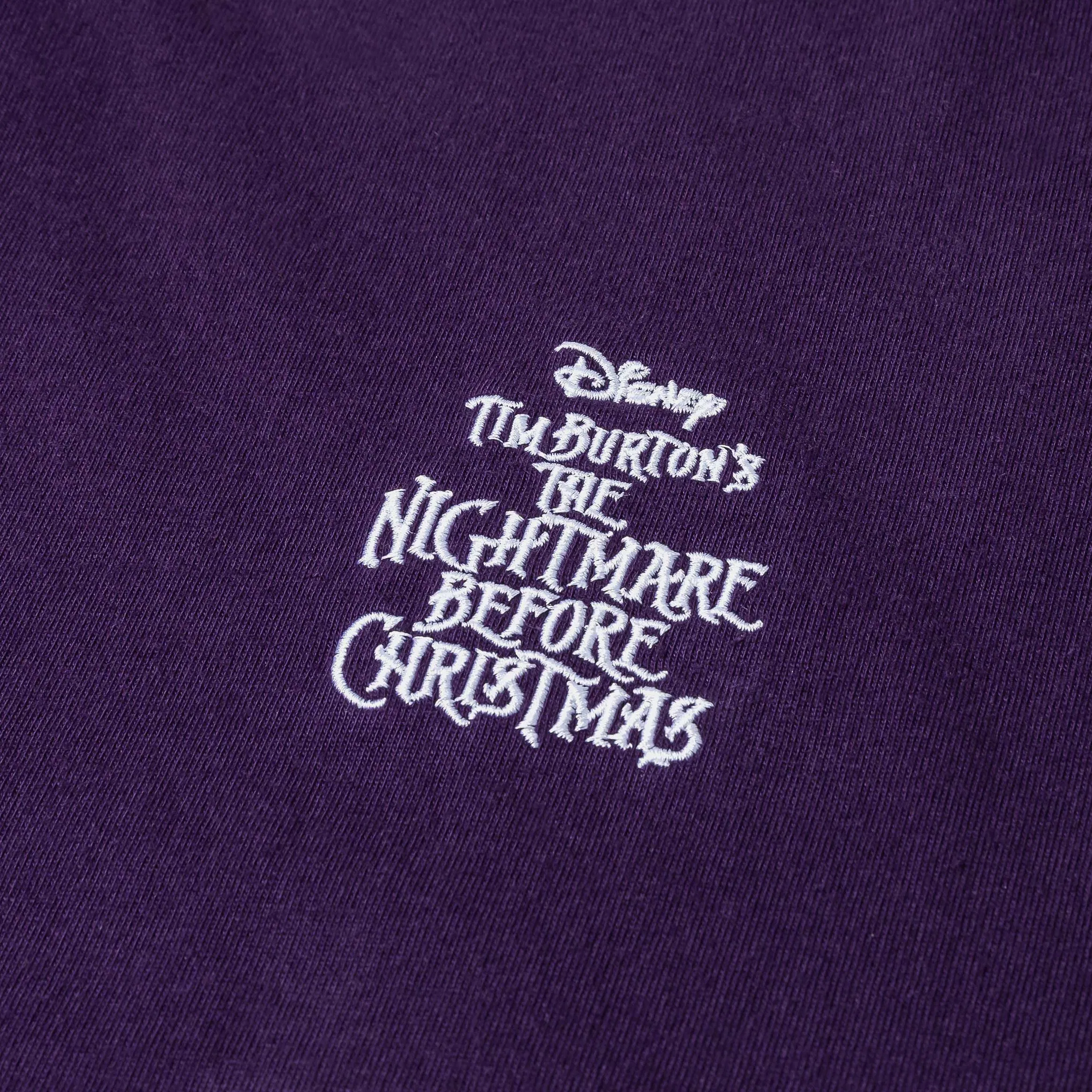 NIGHTMARE BEFORE XMAS X SP The Nightmare Before Christmas By Shoe Palace The Lovers Mens Short Sleeve Shirt (Purple/White)