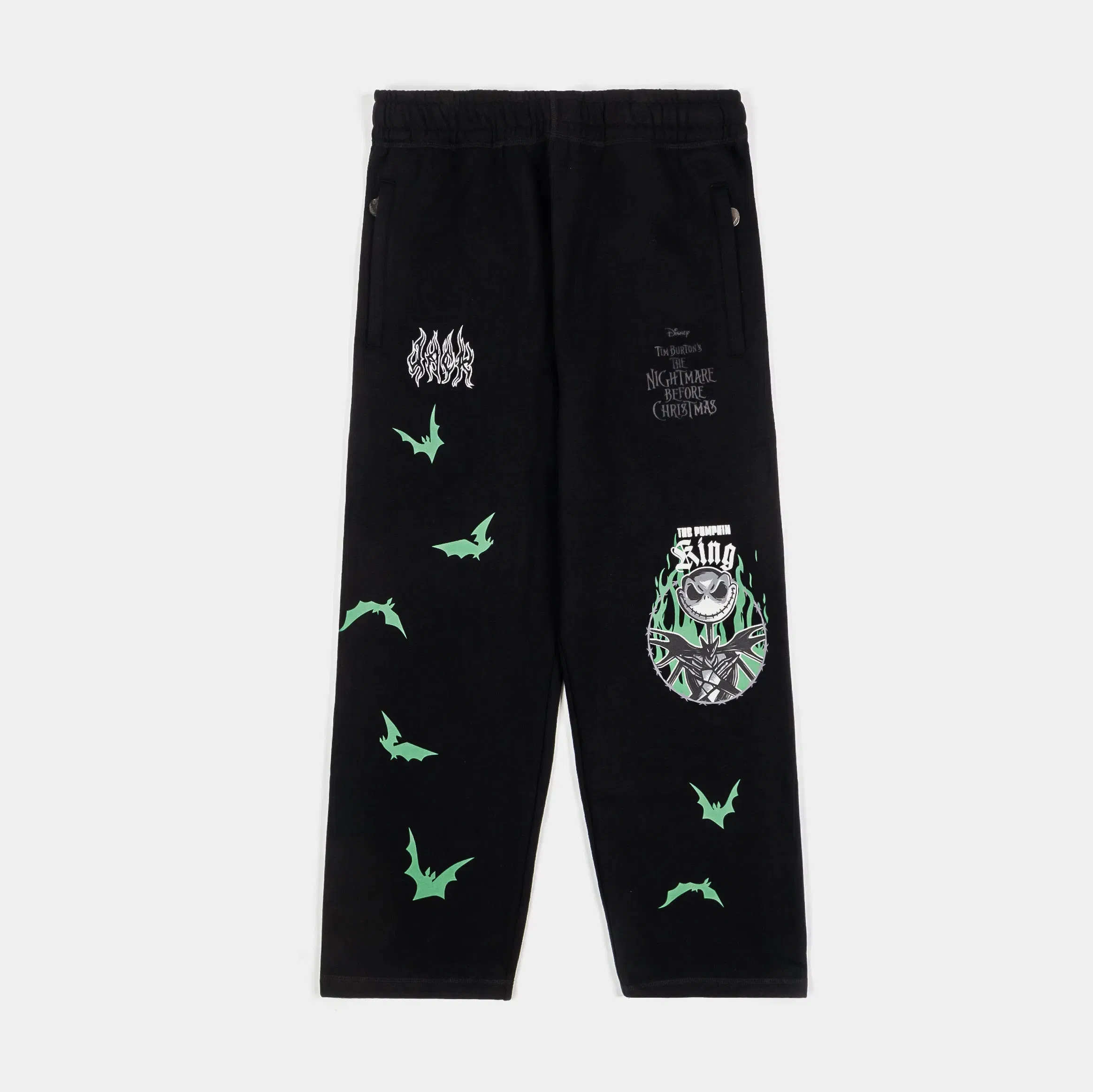 NIGHTMARE BEFORE XMAS X SP The Nightmare Before Christmas By Shoe Palace Jack Mens Sweatpants (Black/Green)