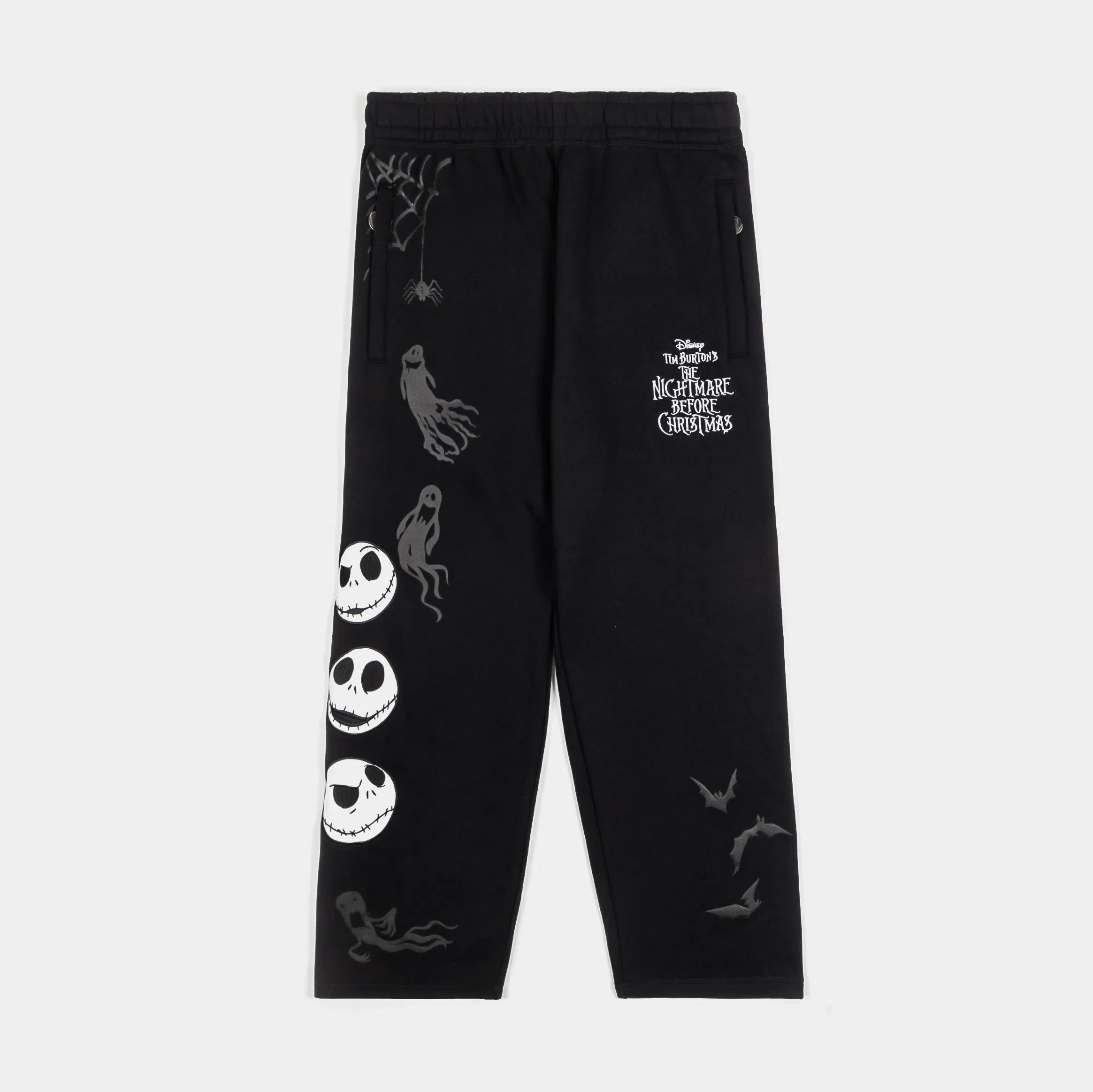 NIGHTMARE BEFORE XMAS X SP The Nightmare Before Christmas By Shoe Palace Don't Play Fair Fleece Mens Sweatpants (Black/White)