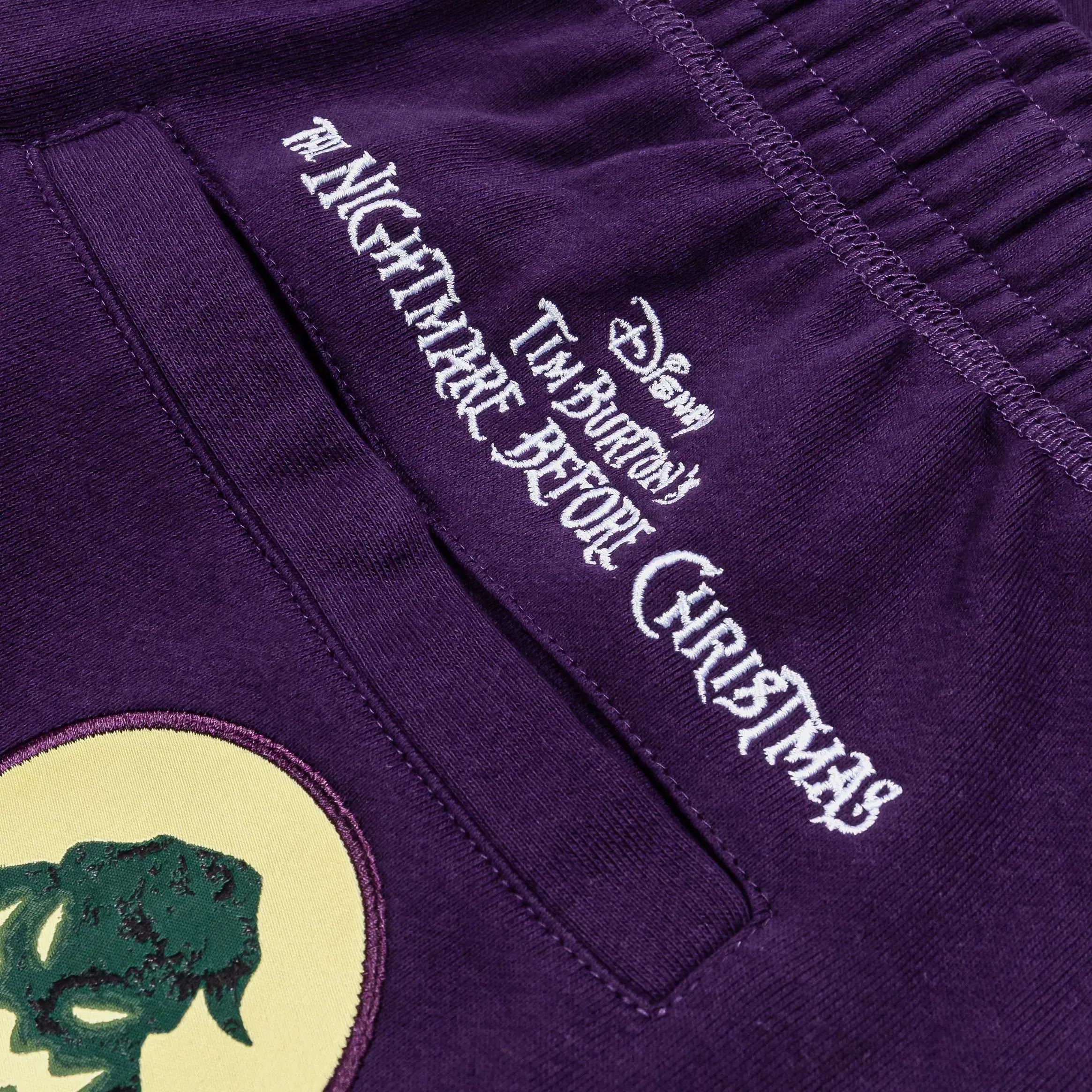 NIGHTMARE BEFORE XMAS X SP The Nightmare Before Christmas By Shoe Palace Characters Fleece Mens Sweatpants (Purple/White)