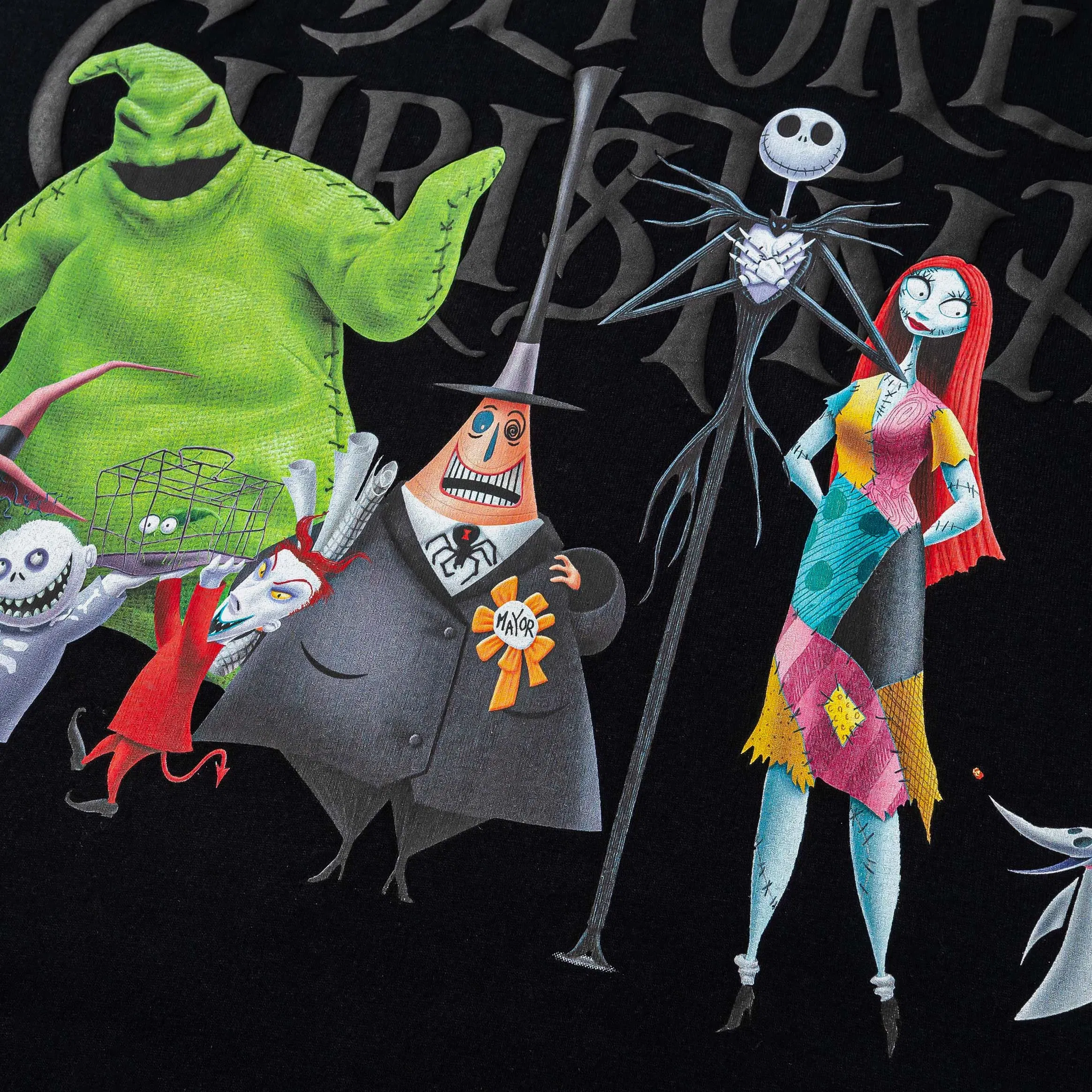 NIGHTMARE BEFORE XMAS X SP The Nightmare Before Christmas By Shoe Palace Jack And Sally Mens Short Sleeve Shirt (Black/Multi)