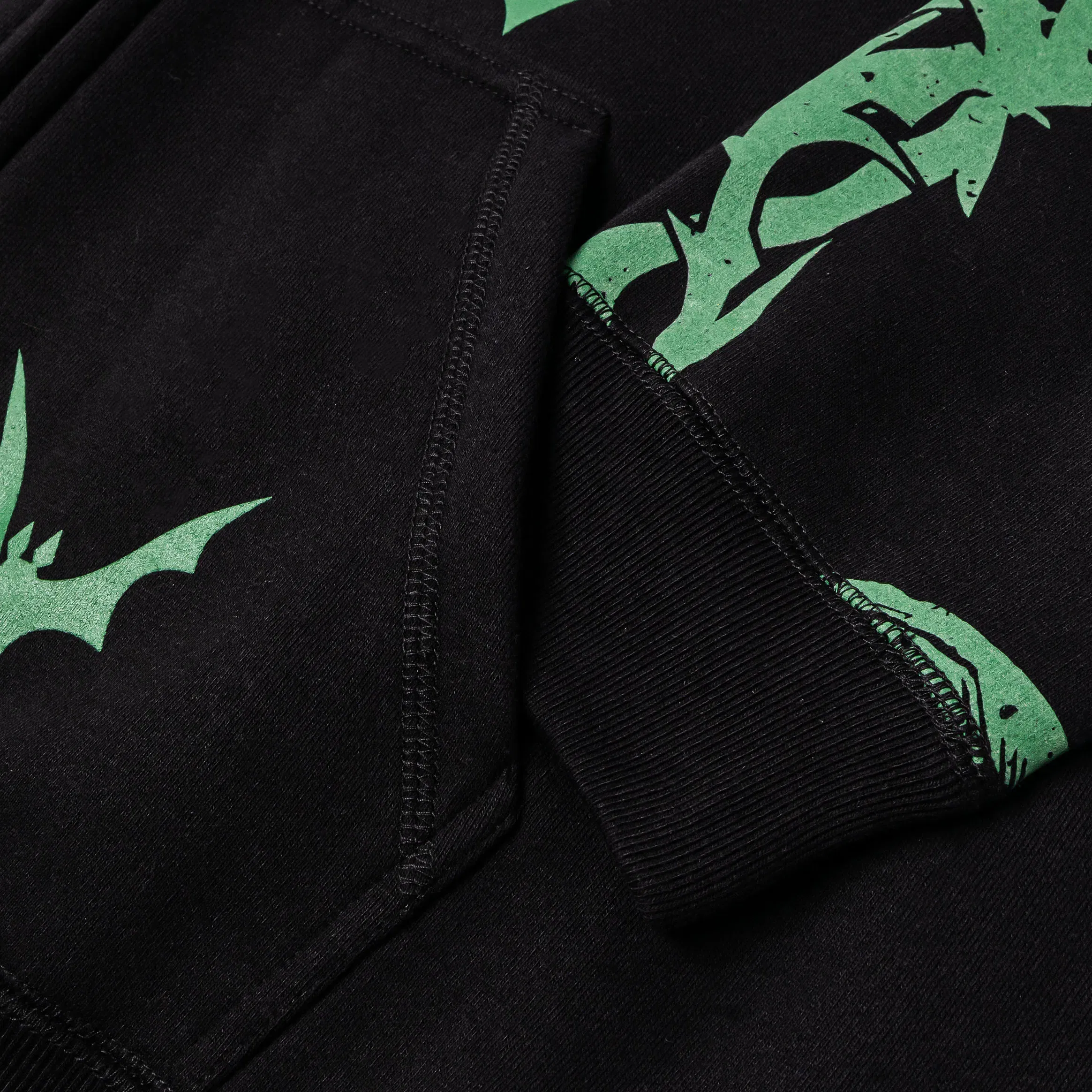 NIGHTMARE BEFORE XMAS X SP The Nightmare Before Christmas By Shoe Palace The Pumpkin King Zip Up Mens Hoodie (Black/Green)