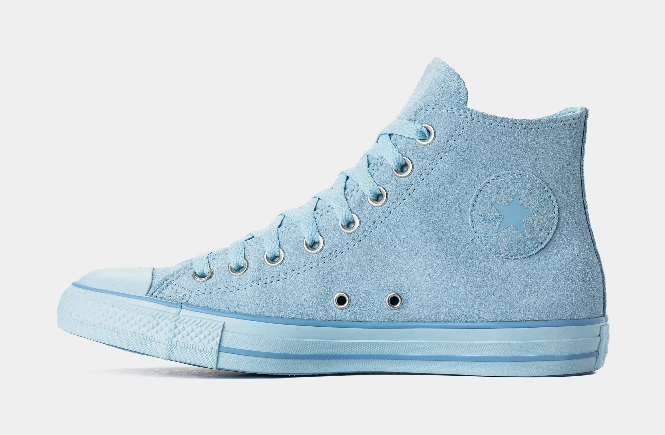 Converse Chuck Taylor All Star High Blue Suede Mens Lifestyle Shoes (Masi Blue)