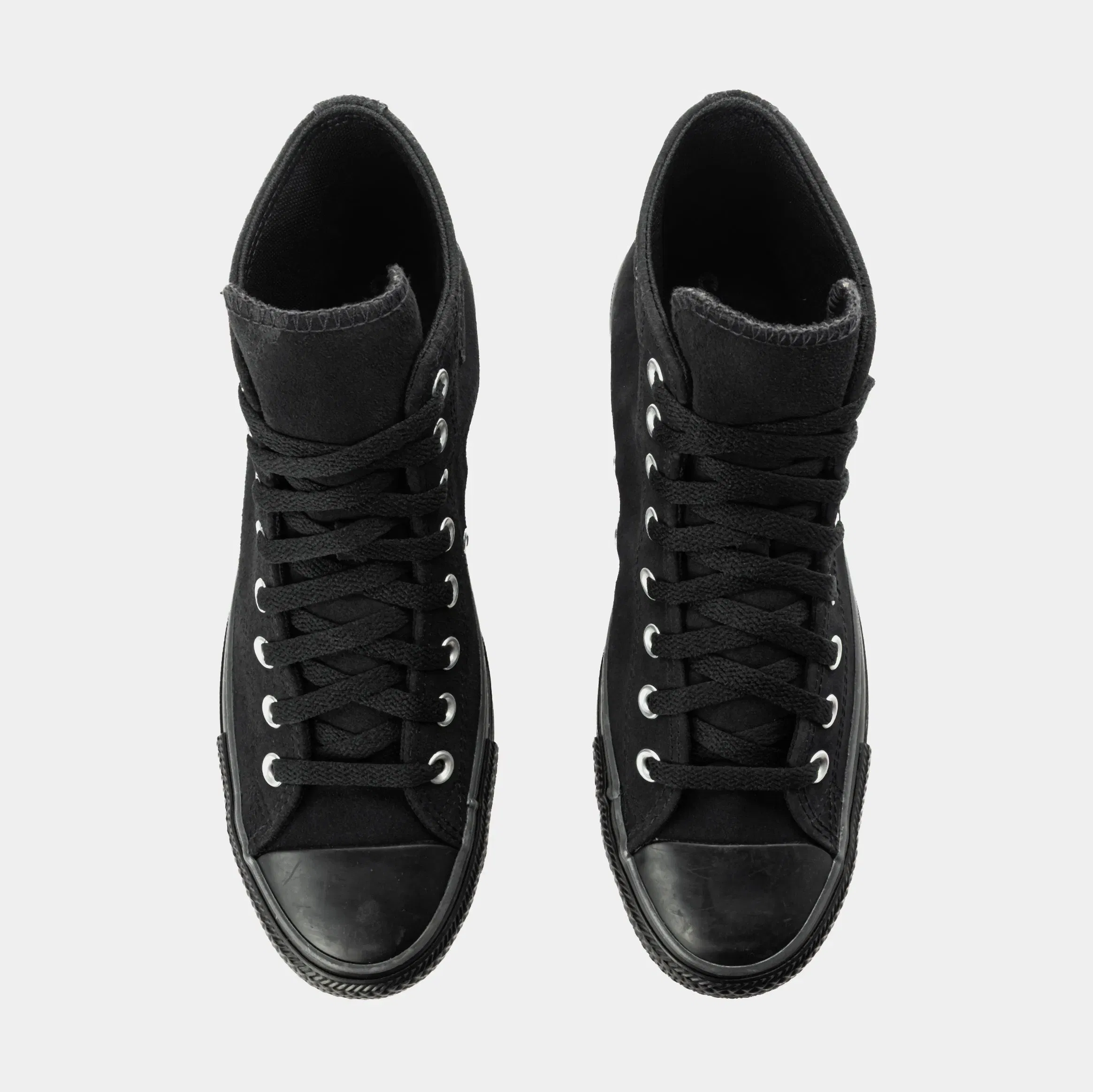 Converse Chuck Taylor All Star High Black Suede Mens Lifestyle Shoes (Charm Black)