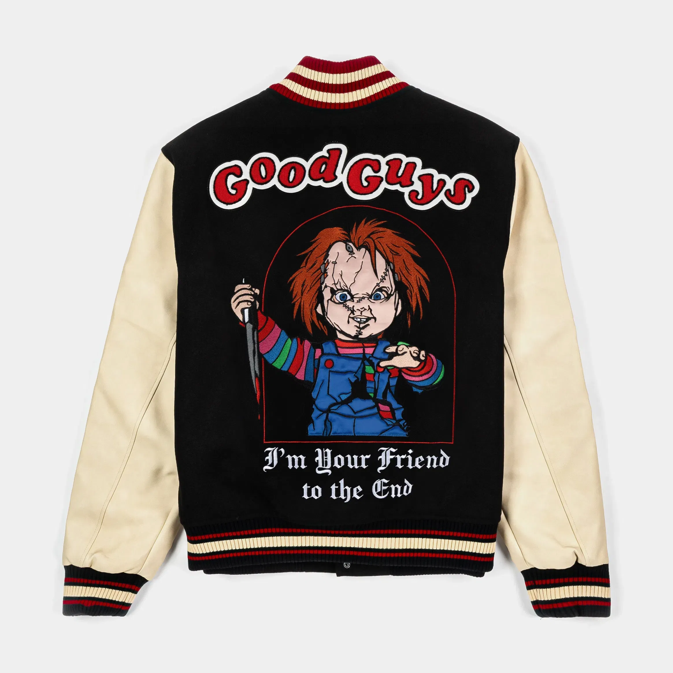 CHUCKY X SP SP x Chucky Good Guys Varsity Mens Jacket (Blue/Cream)