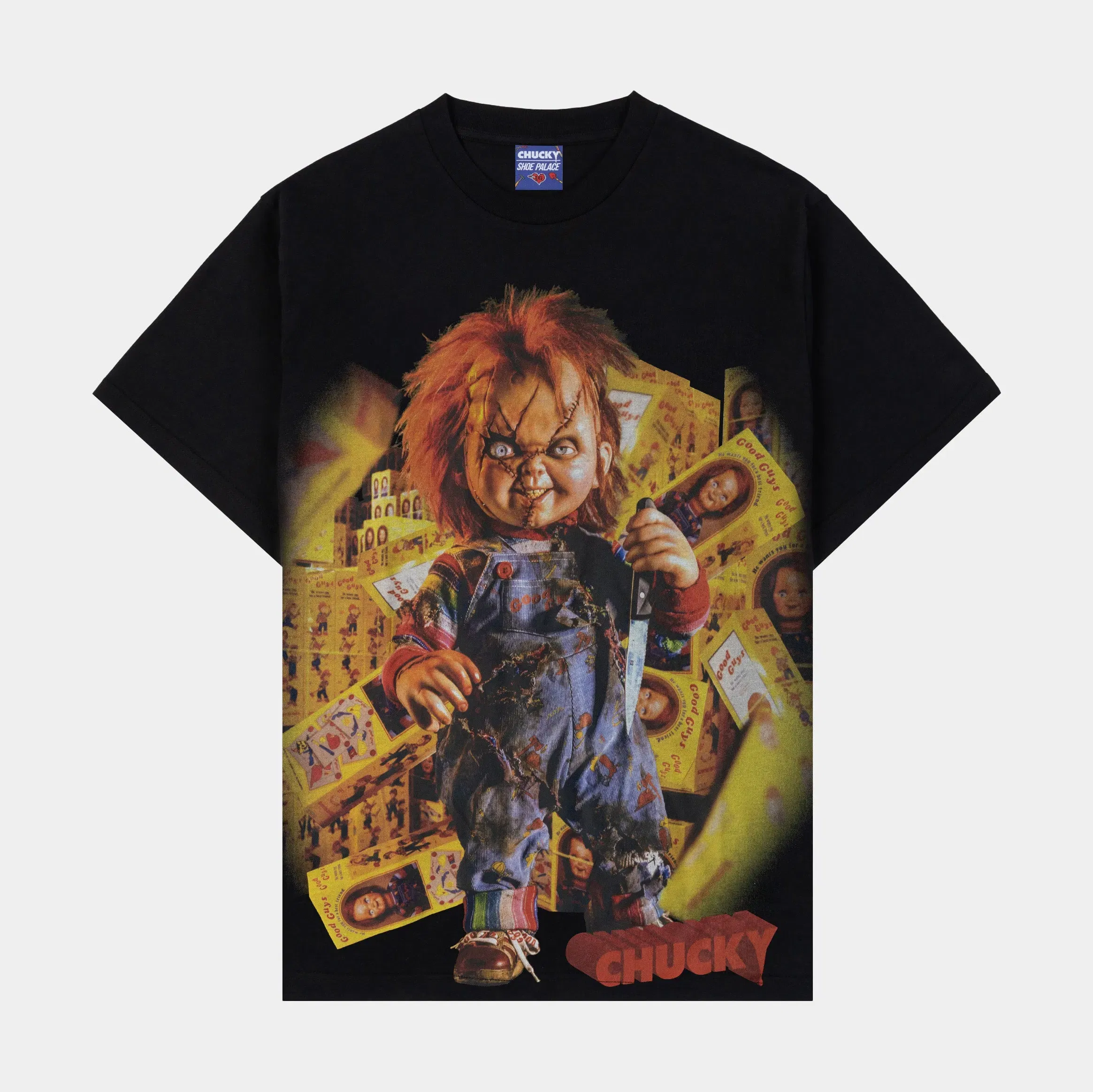 CHUCKY X SP SP x Chucky Mugshot Mens Short Sleeve Shirt (Black/Red)