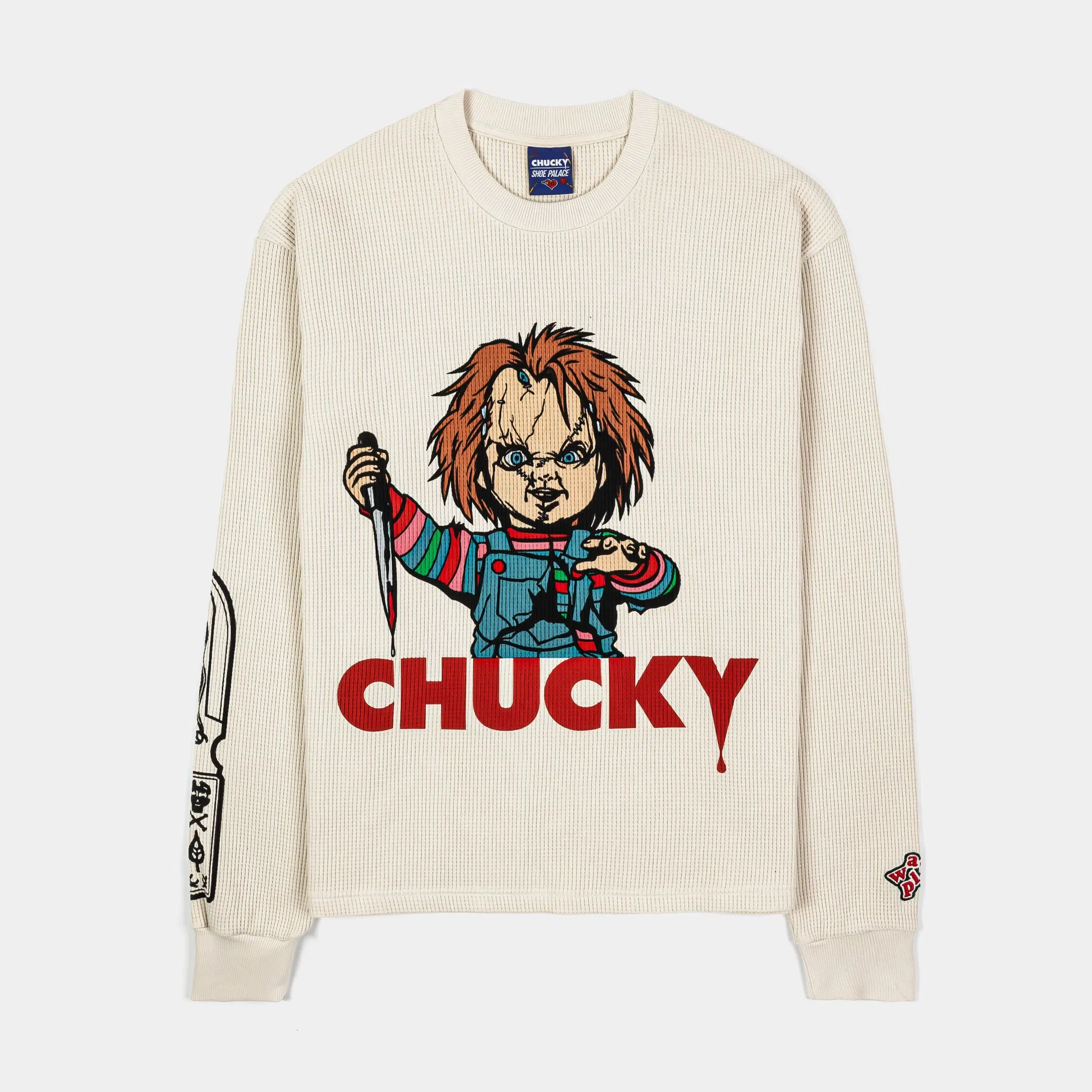 CHUCKY X SP SP x Chucky Players Club Thermal Mens Long Sleeve Shirt (White/Red)