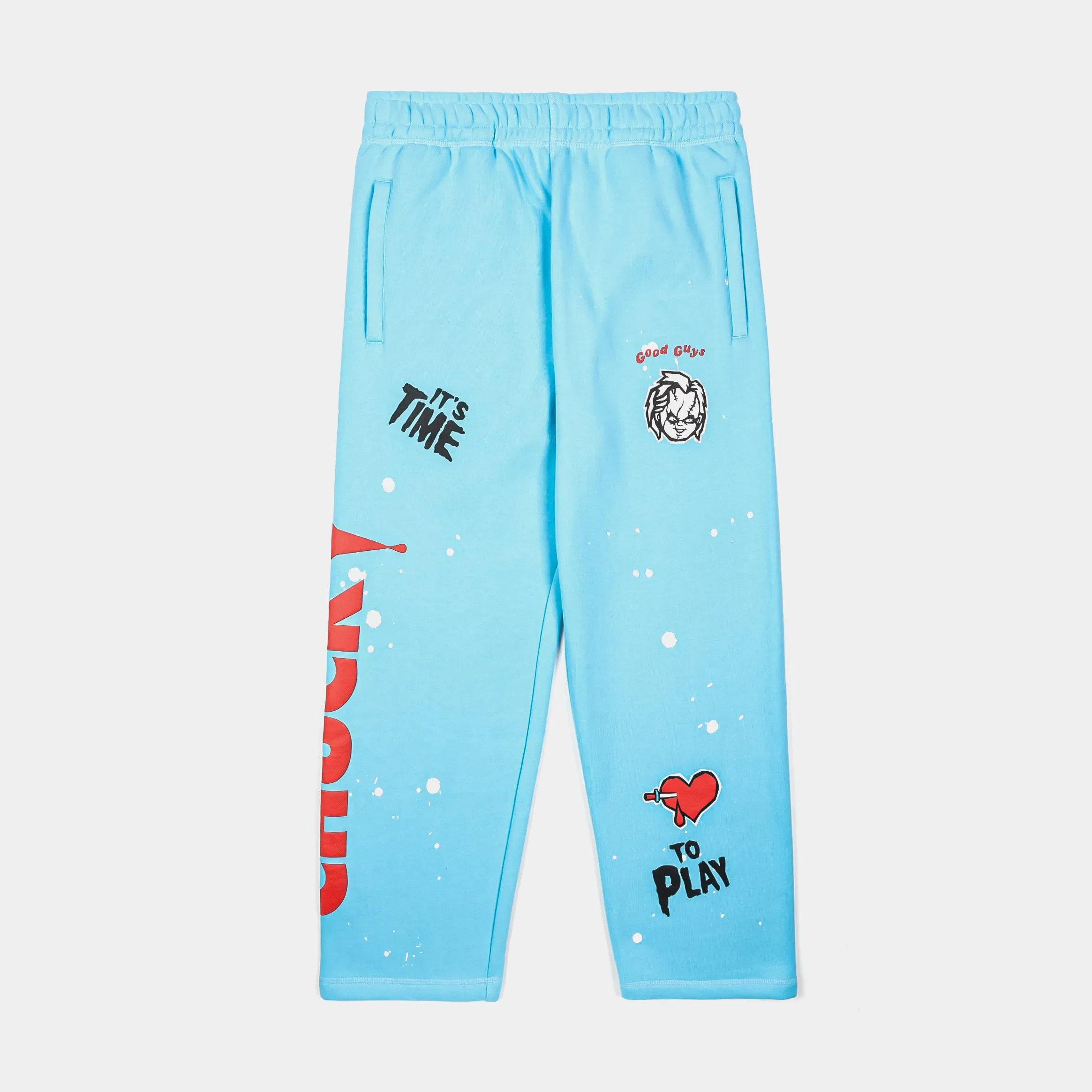 CHUCKY X SP SP x Chucky Wanna Play Mens Sweatpants (Blue/Red)