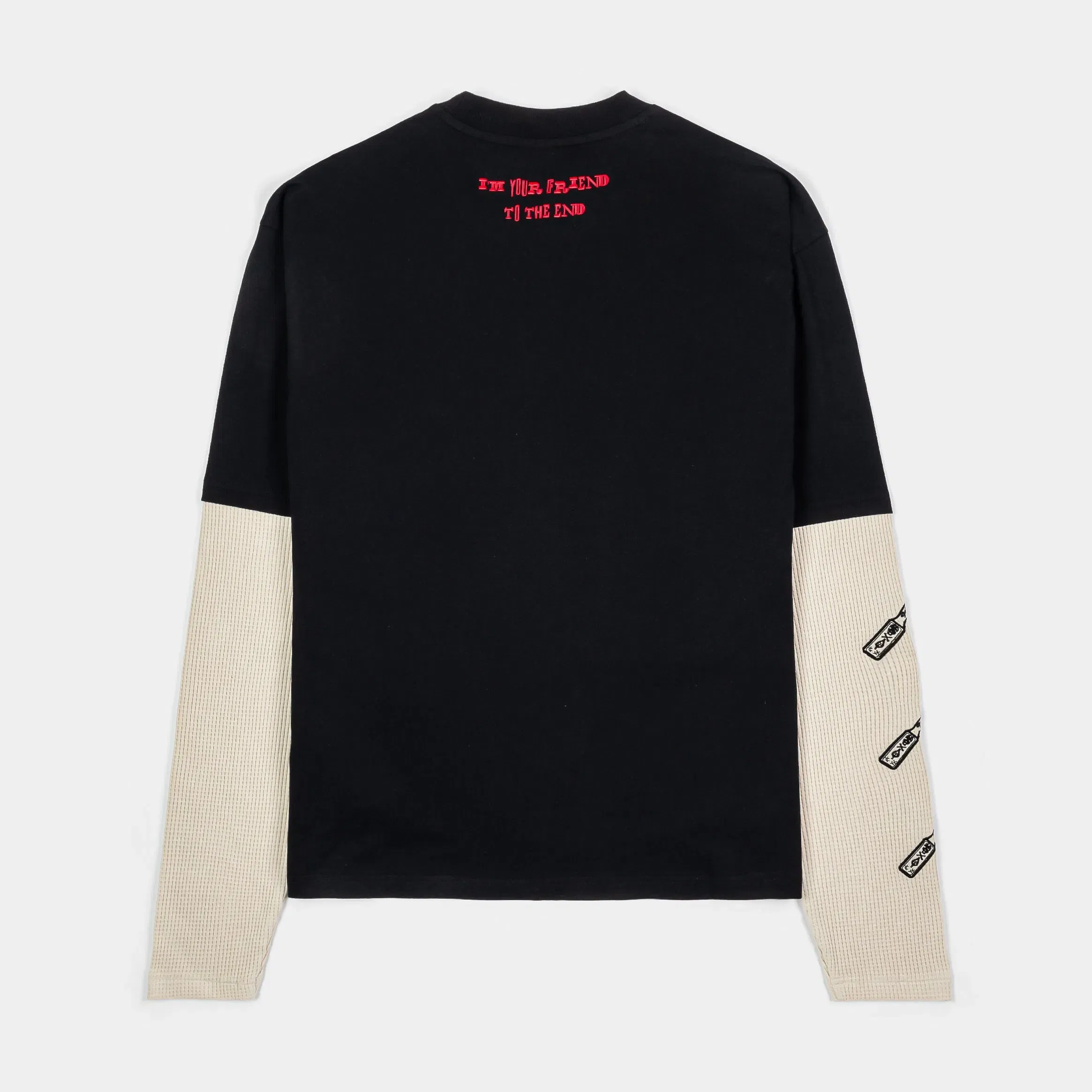 CHUCKY X SP SP x Chucky Friend To The End Mens Long Sleeve Shirt (Black/Red)