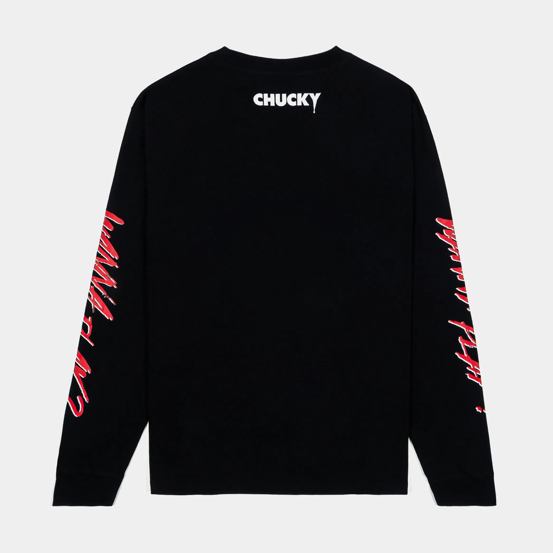 CHUCKY X SP SP x Chucky Wanna Play Mens Long Sleeve Shirt (Black/Red)