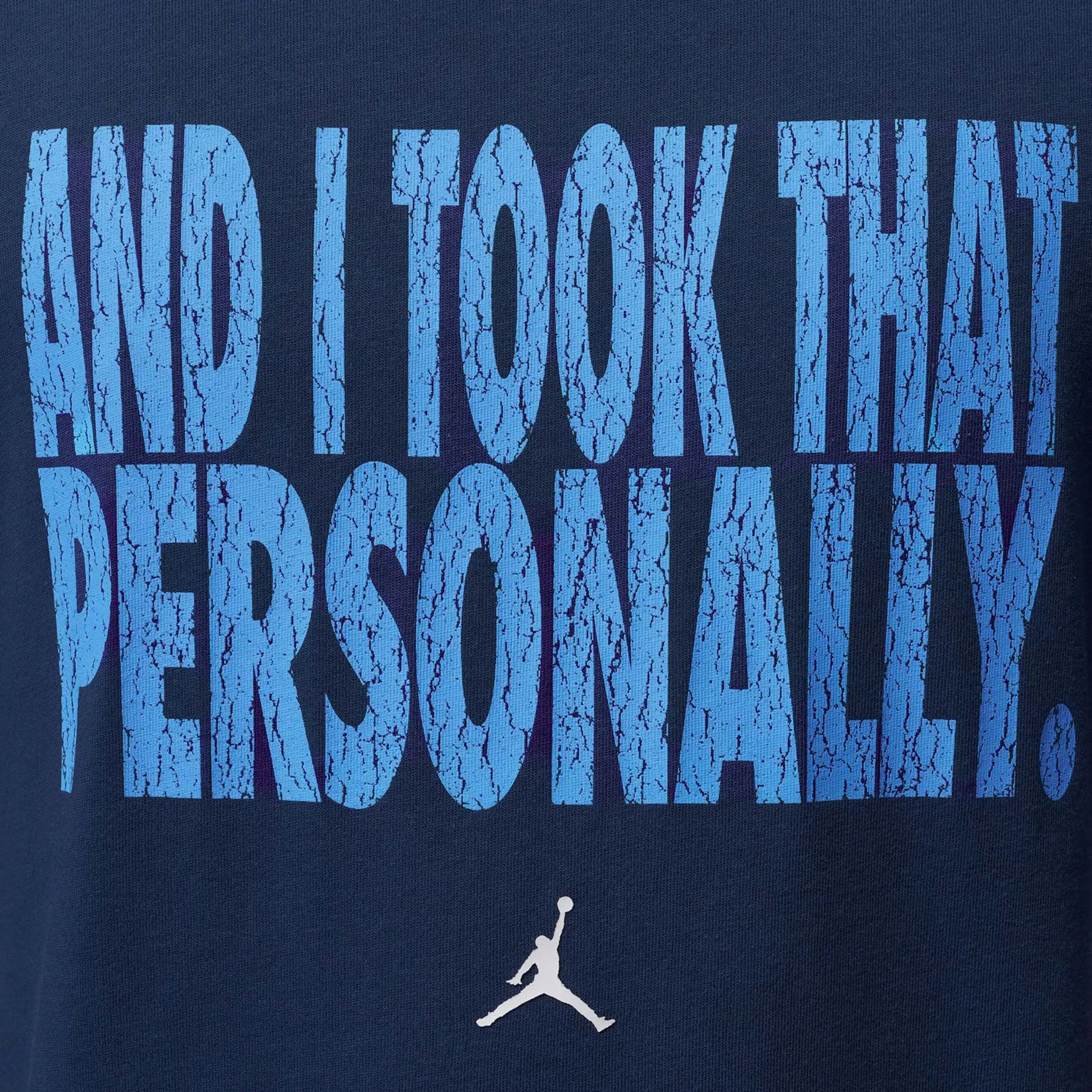 Air Jordan Sport Dri Fit Mens Short Sleeve Shirt (Midnight Navy/University Blue/White)