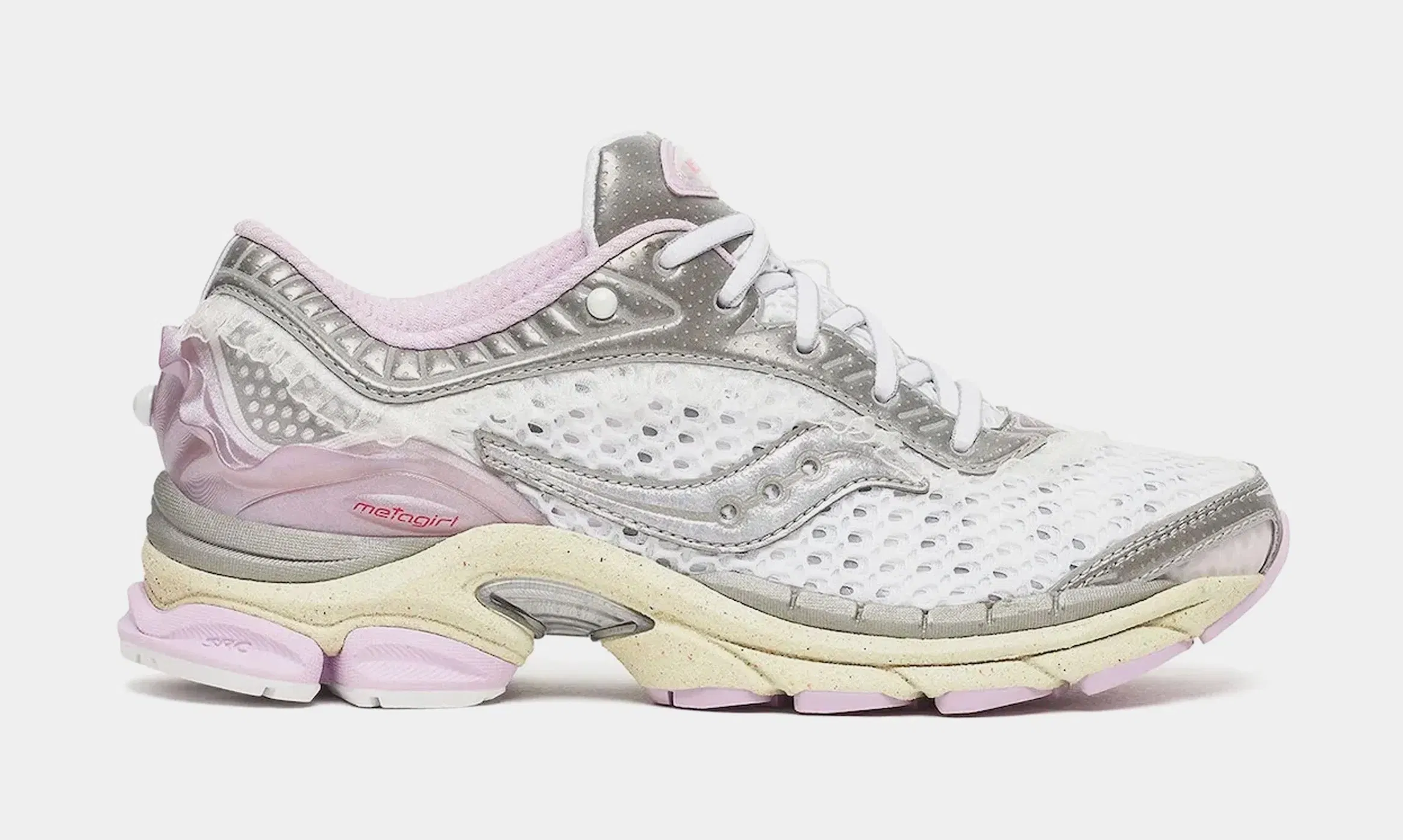 Saucony Progrid Paramount Metagirl Womens Running Shoes (Moon/Lilac)