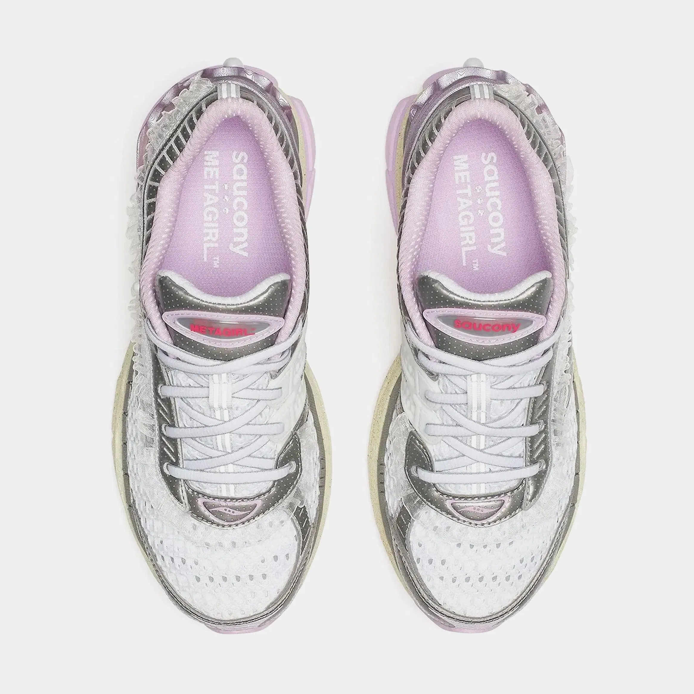 Saucony Progrid Paramount Metagirl Womens Running Shoes (Moon/Lilac)