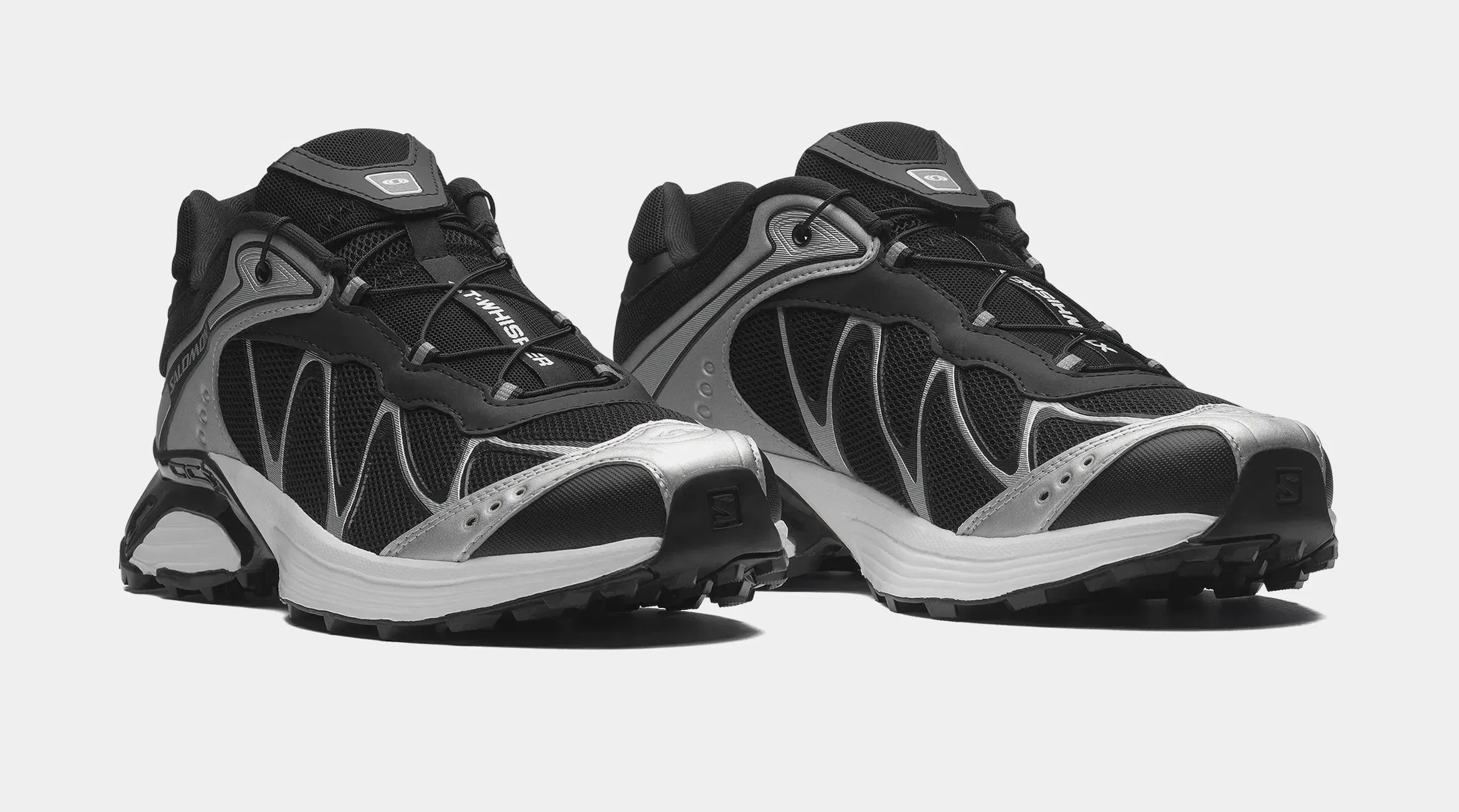 Salomon XT Whisper Mens Running Shoes (Black/Footwear Silver)