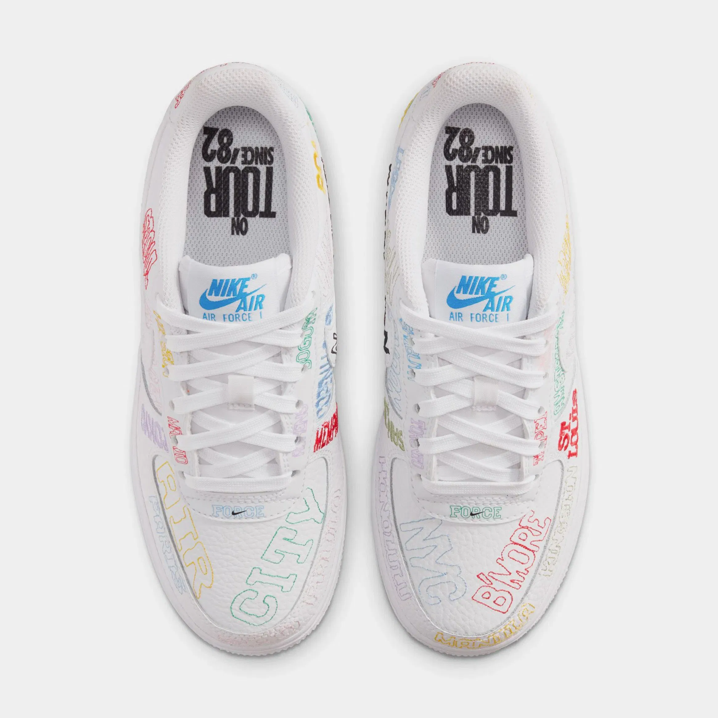 Nike Air Force 1 LV8 3 Grade School Lifestyle Shoes (White)