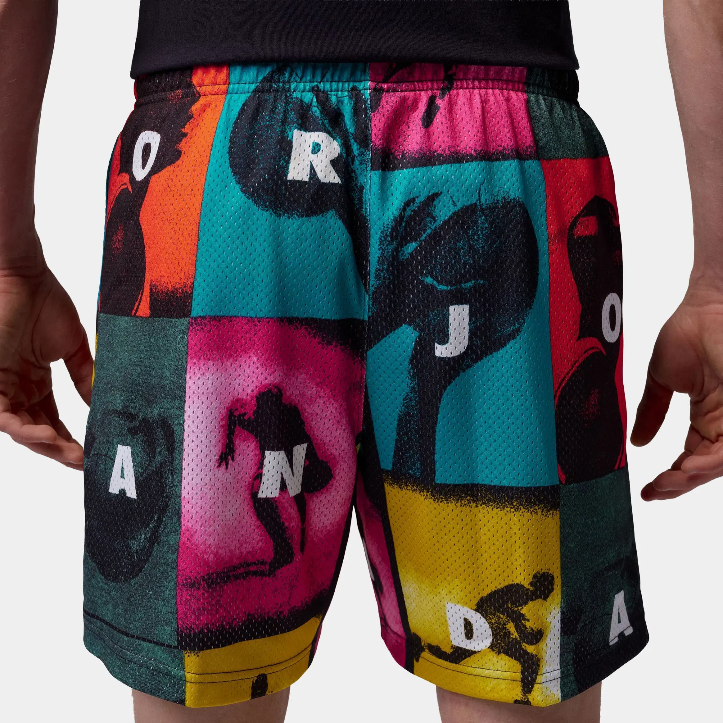 Air Jordan Brooklyn Mesh Mens Shorts (White)