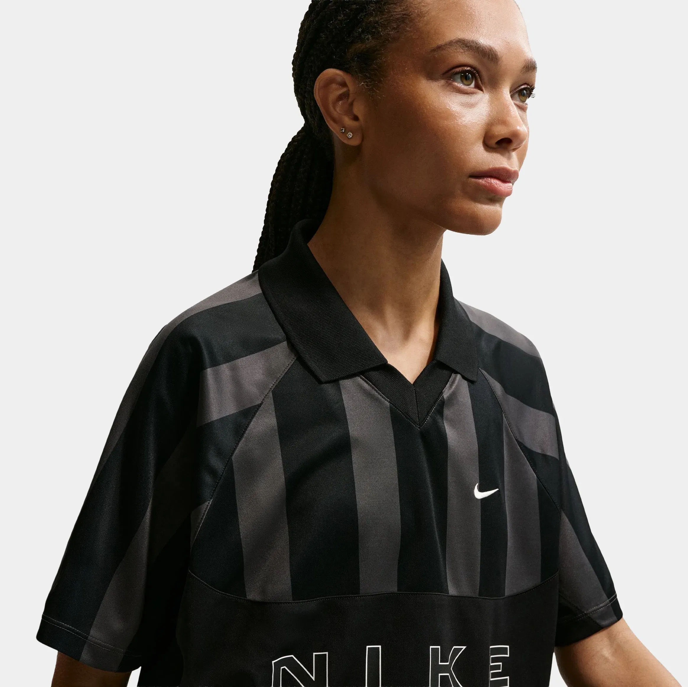 Nike Sportswear Oversized Womens Jersey (Black/Black/Black/Chalk)