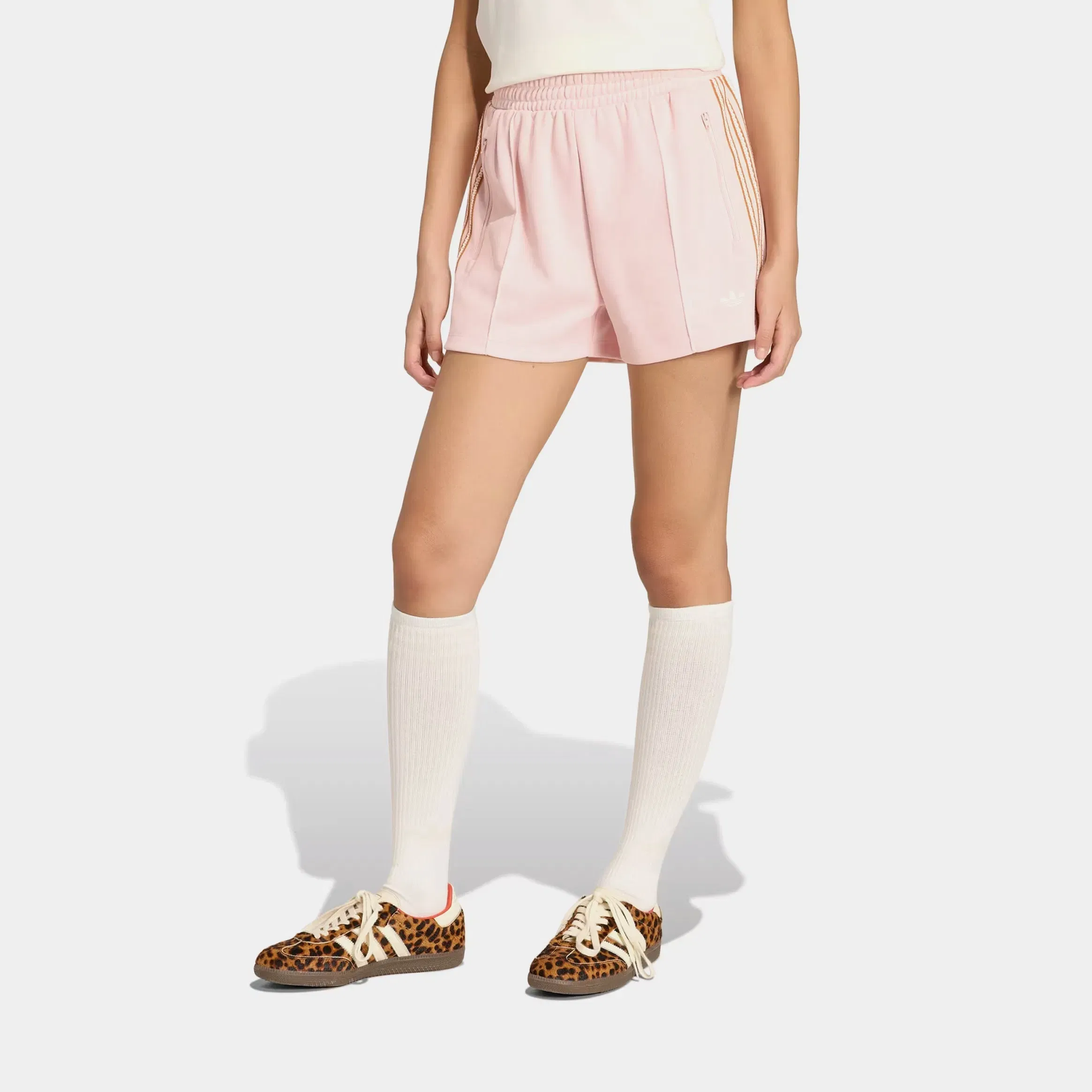 adidas Originals Summer Glow Knit Womens Shorts (Sandy Pink)