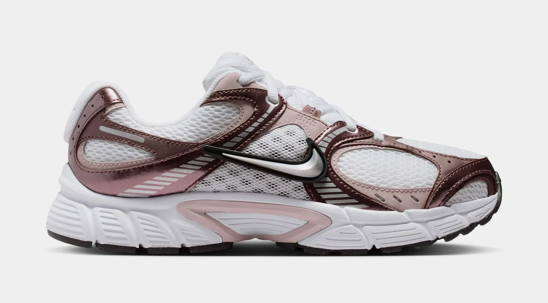 Nike V5 RNR Reflective Accents Womens Running Shoes (White/Metallic Platinum Tattoo/Black)