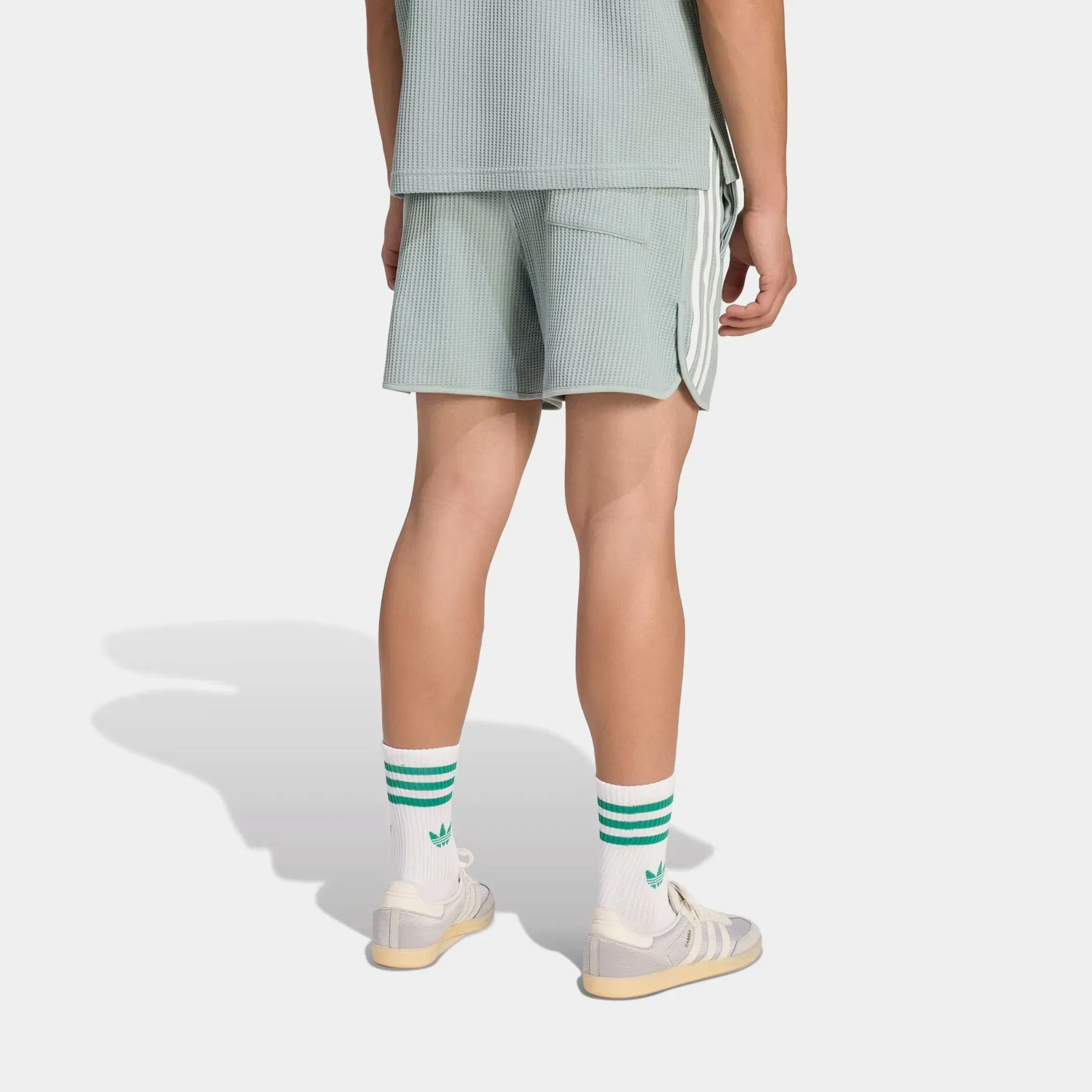 adidas Originals Summer Glow Sprinter Waffle Knit Mens Shorts (Wonder Sage)