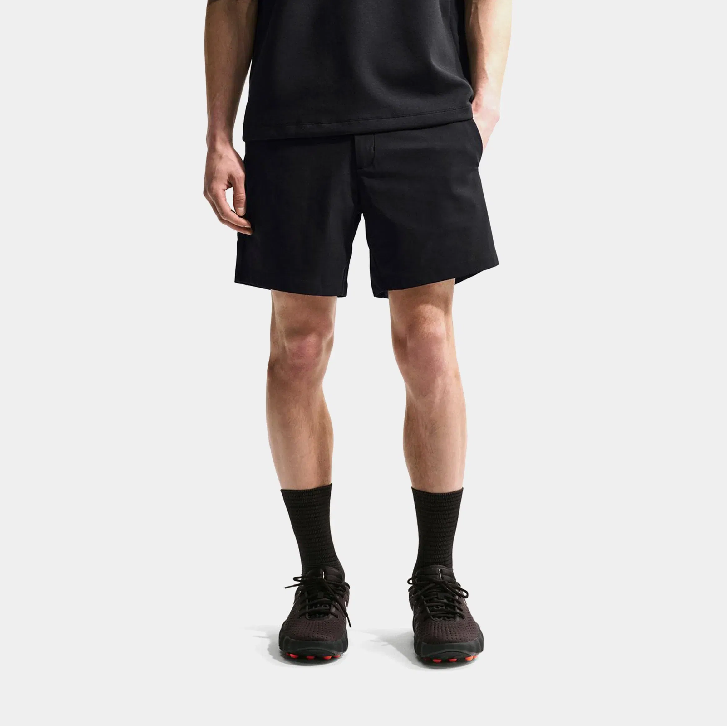 Nike 24.7 PerfectStretch Dri Fit 6" Mens Shorts (Black/Dark Smoke Grey)