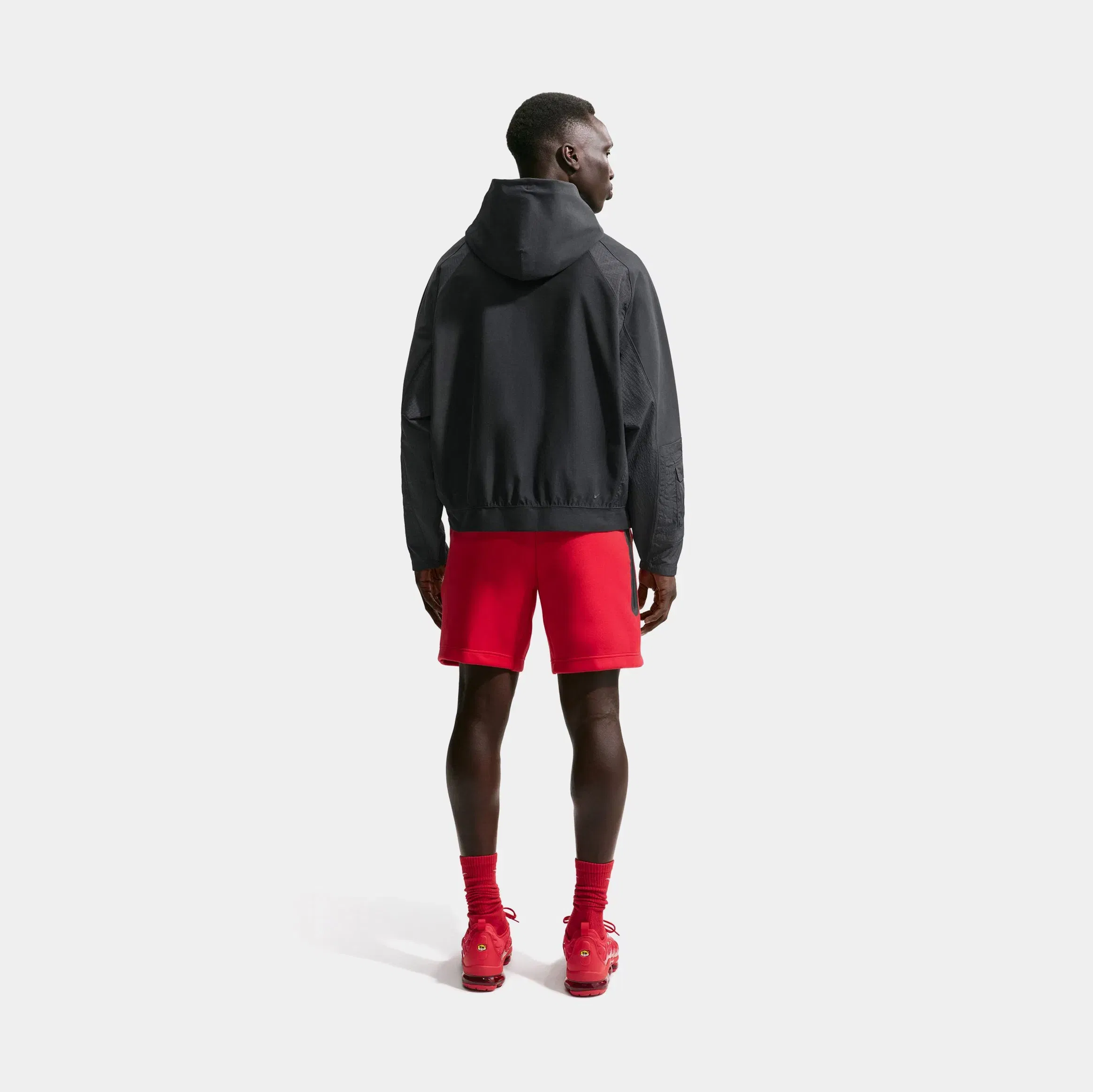 Nike Tech Fleece Mens Shorts (Speed Red/White)