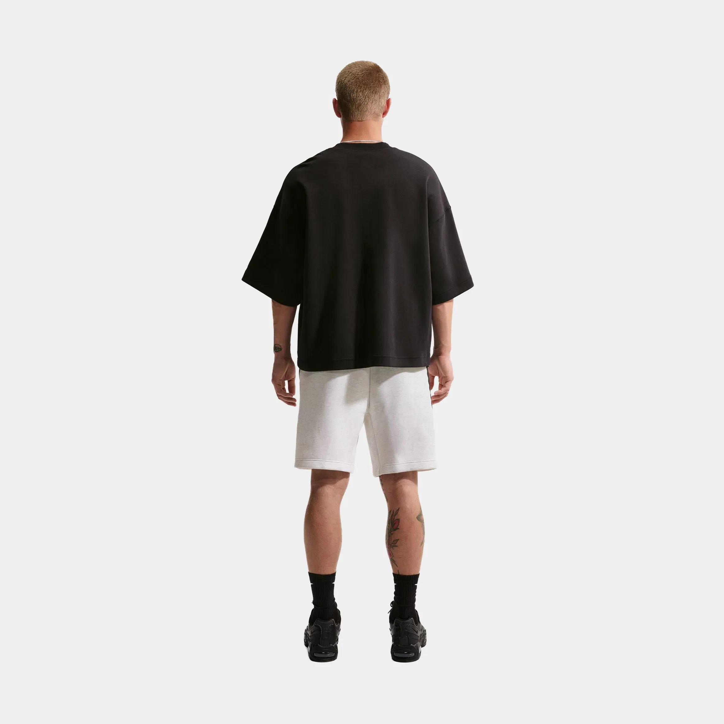 Nike Tech Fleece Mens Shorts (Birch Heather/Black)