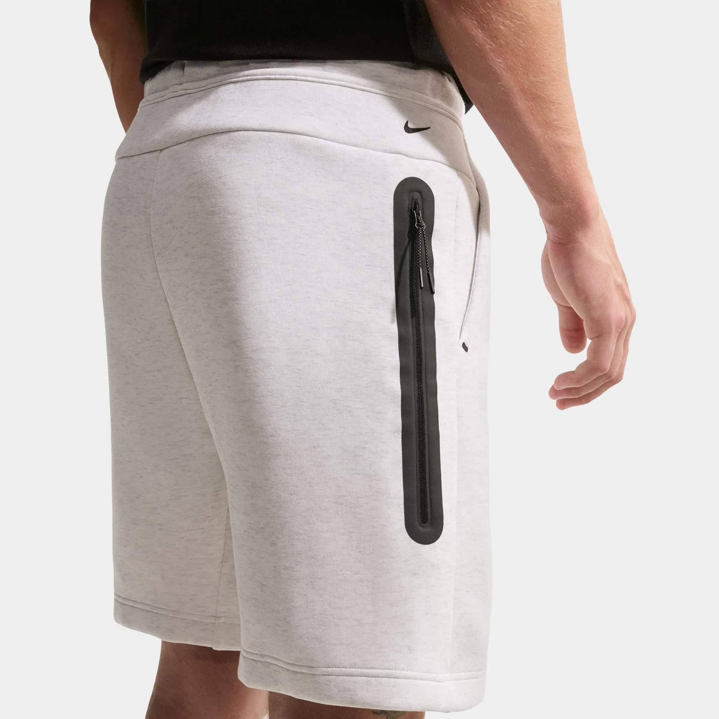 Nike Tech Fleece Mens Shorts (Birch Heather/Black)