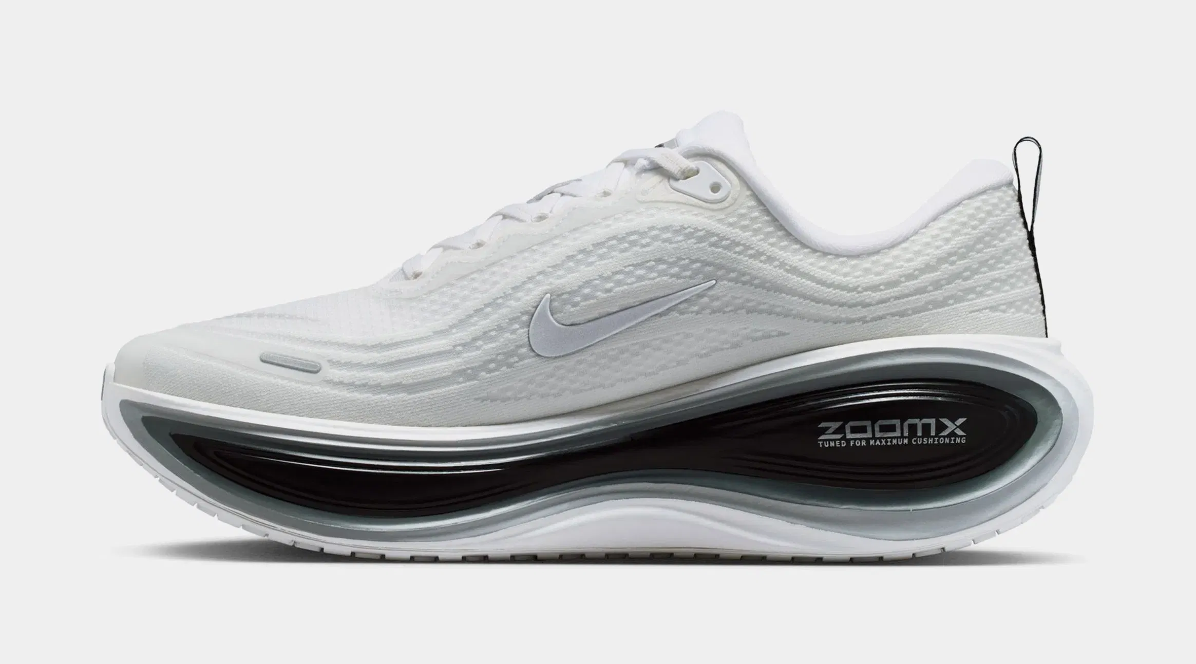 Nike Vomero Plus Mens Running Shoes (White/Metallic Silver/Black/Cool Grey)