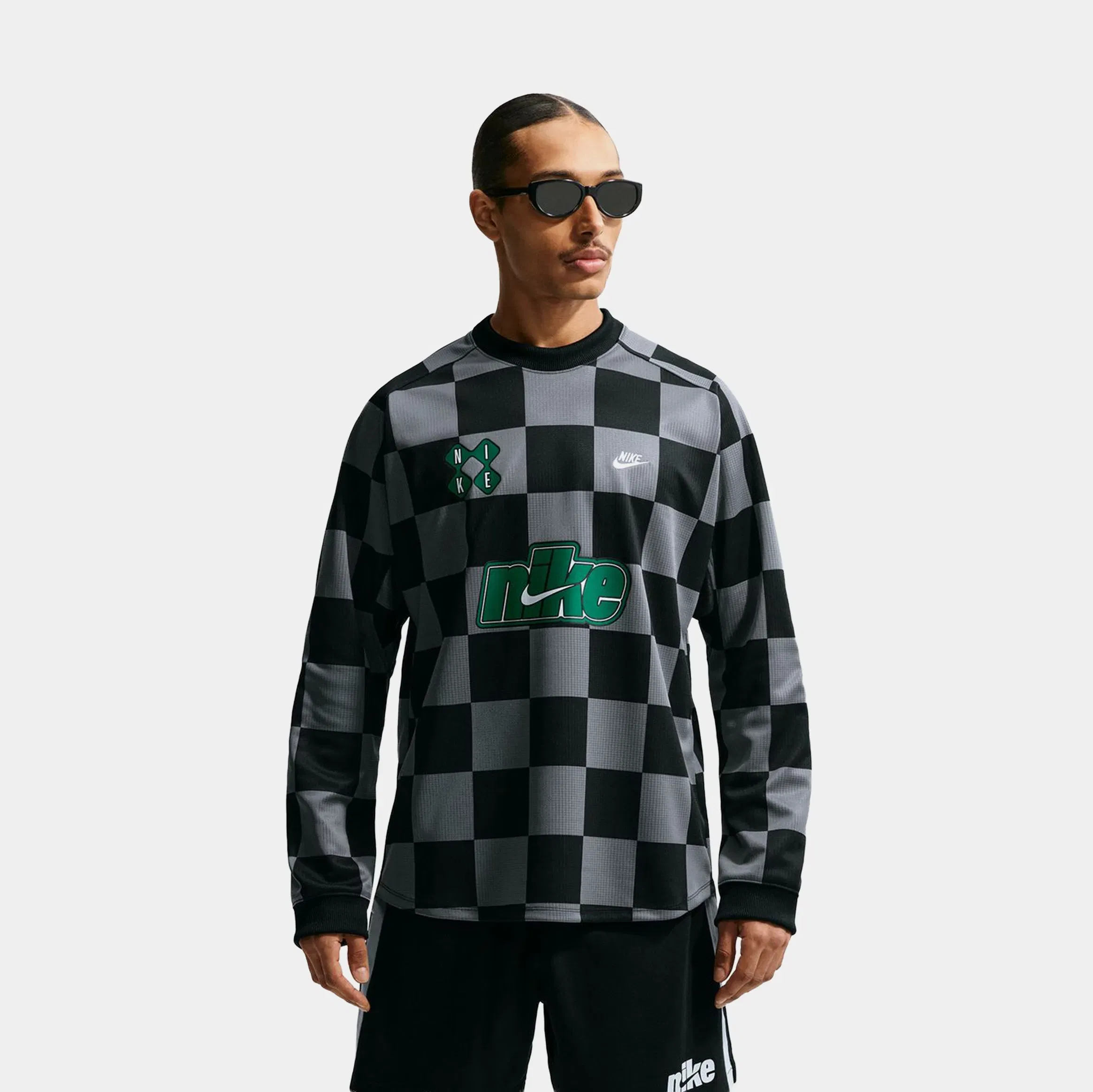 Nike Sportswear Club Goalie Mens Jersey (Smoke Grey/Black/Malachite)
