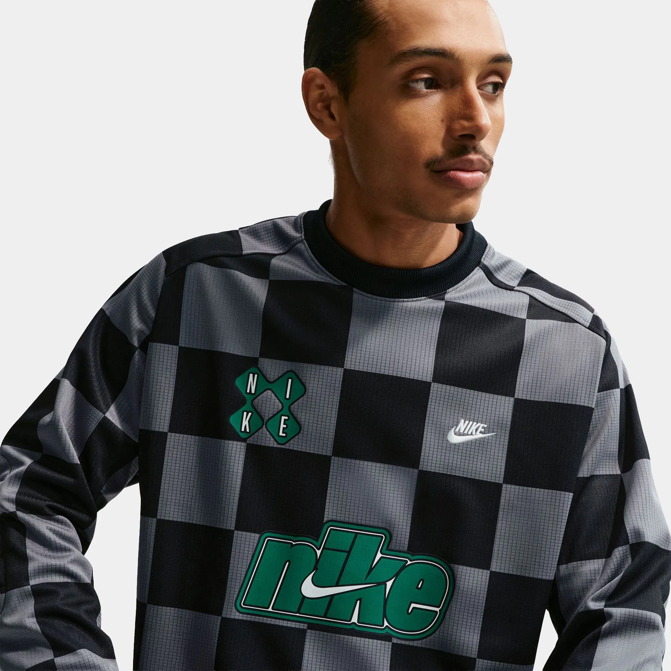 Nike Sportswear Club Goalie Mens Jersey (Smoke Grey/Black/Malachite)