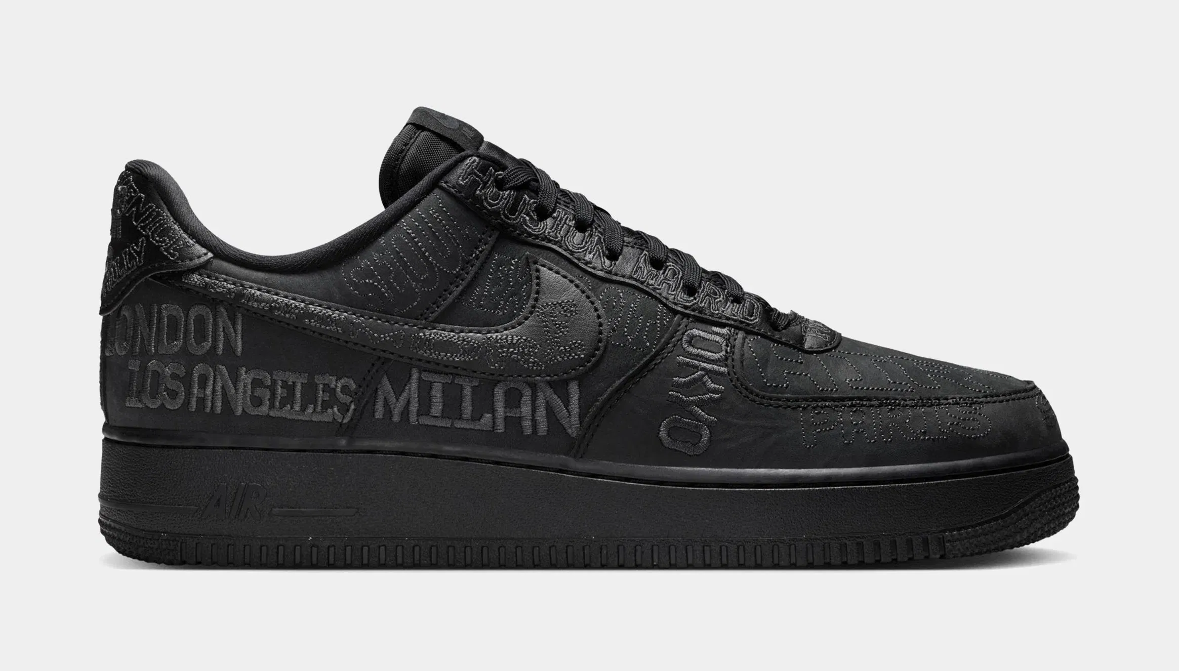 Nike Air Force 1 '07 LV8 Mens Lifestyle Shoes (Black/Black/Anthracite)