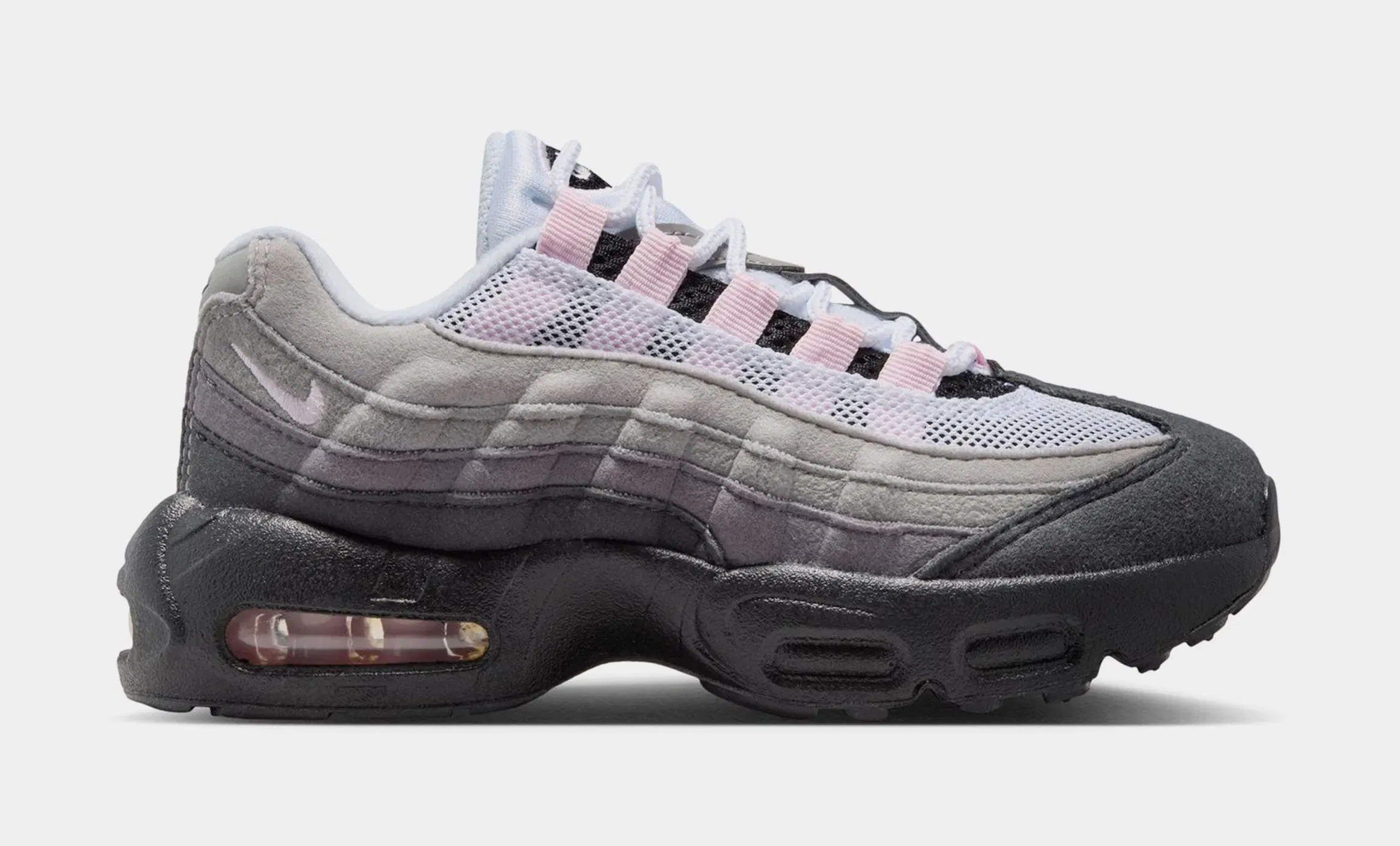 Nike Air max 95 Big Bubble Pink Foam Preschool Running Shoes (Black/Pink Foam/White/Medium Grey)