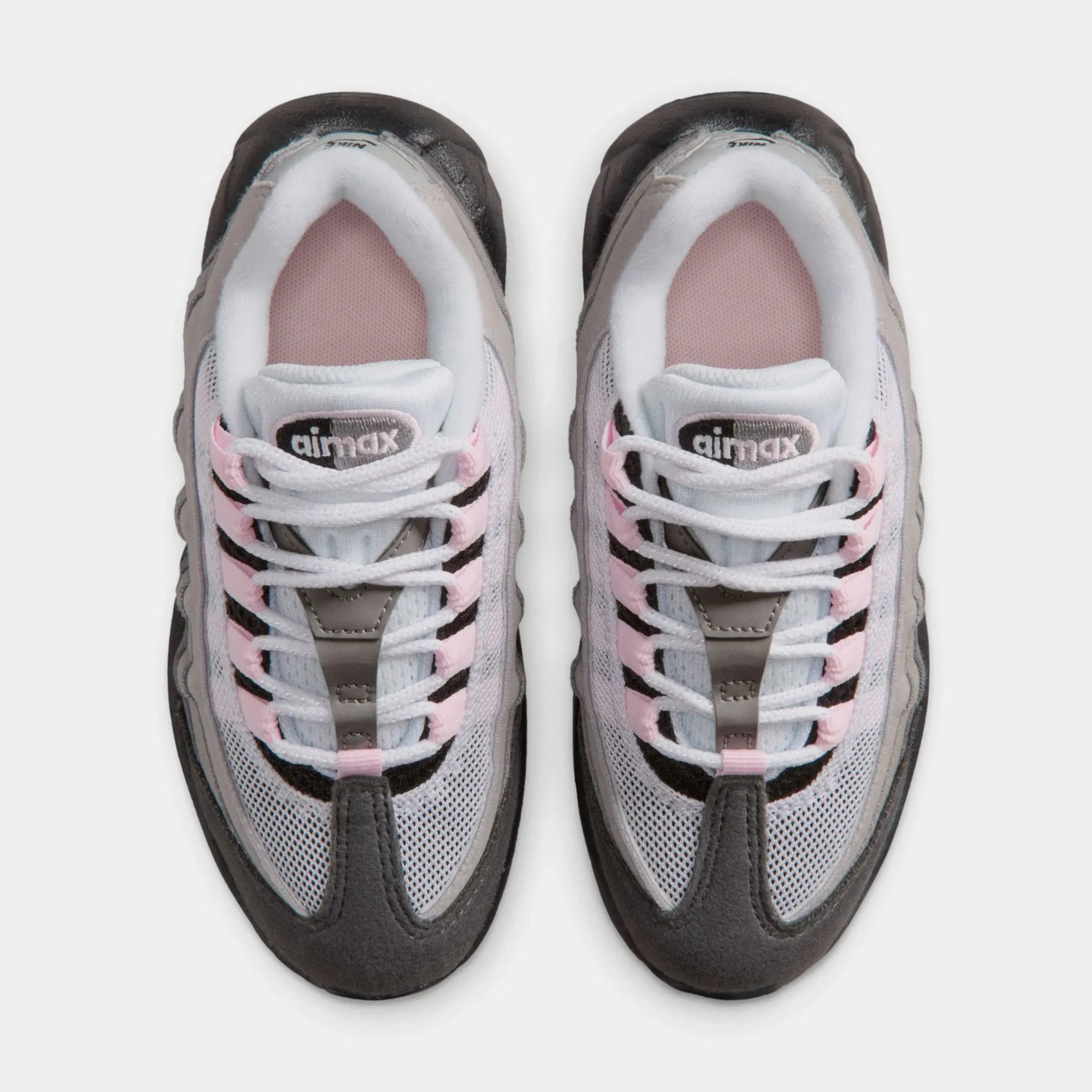 Nike Air max 95 Big Bubble Pink Foam Preschool Running Shoes (Black/Pink Foam/White/Medium Grey)