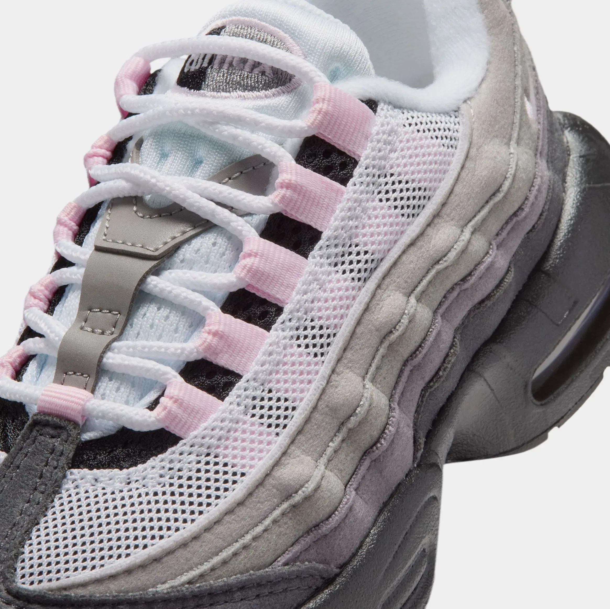 Nike Air max 95 Big Bubble Pink Foam Preschool Running Shoes (Black/Pink Foam/White/Medium Grey)