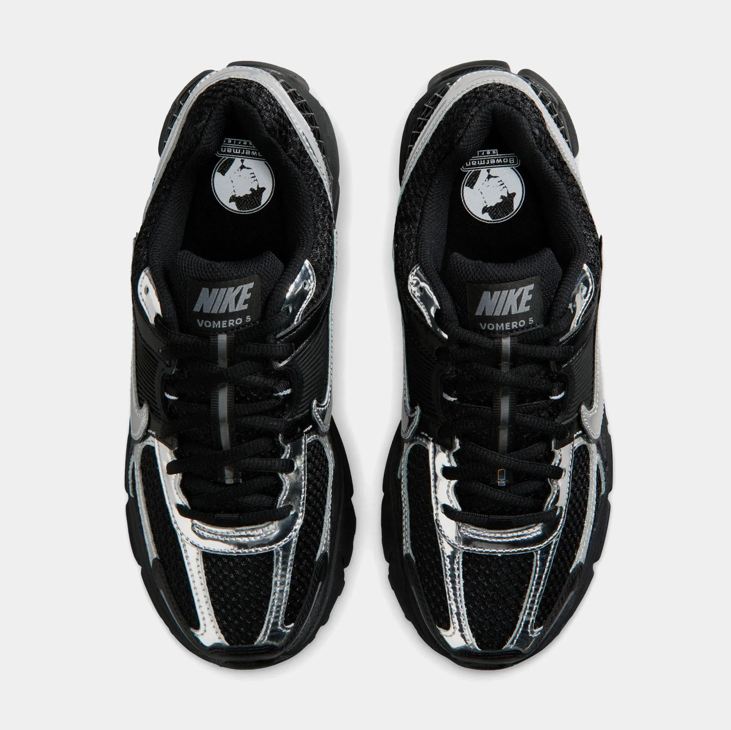 Nike Zoom Vomero 5 Chrome Womens Running Shoes (Black/Cool Grey/White/Metallic Silver)