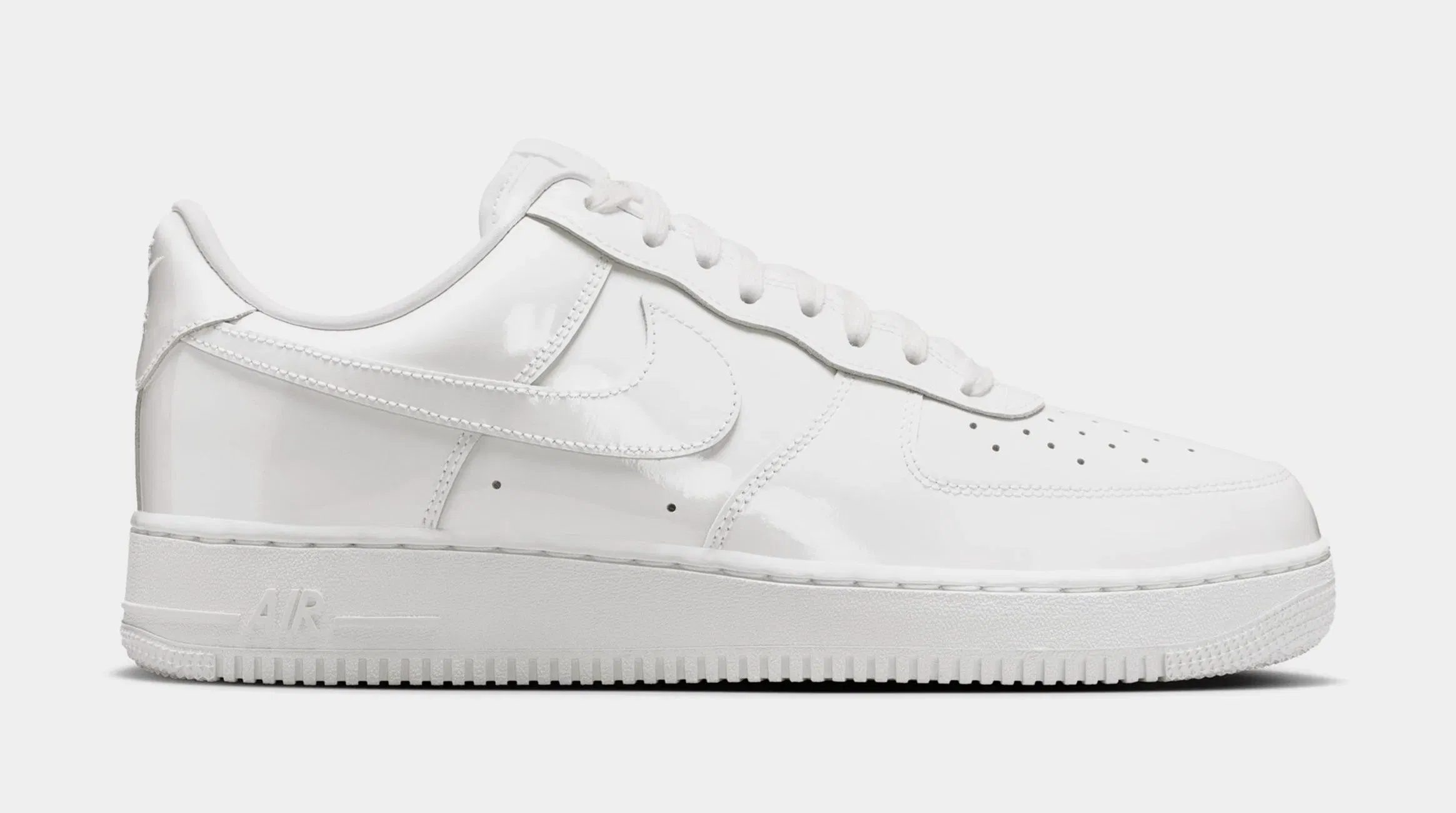 Nike Air Force 1 '07 Patent Leather Mens Lifestyle Shoes (White/White)