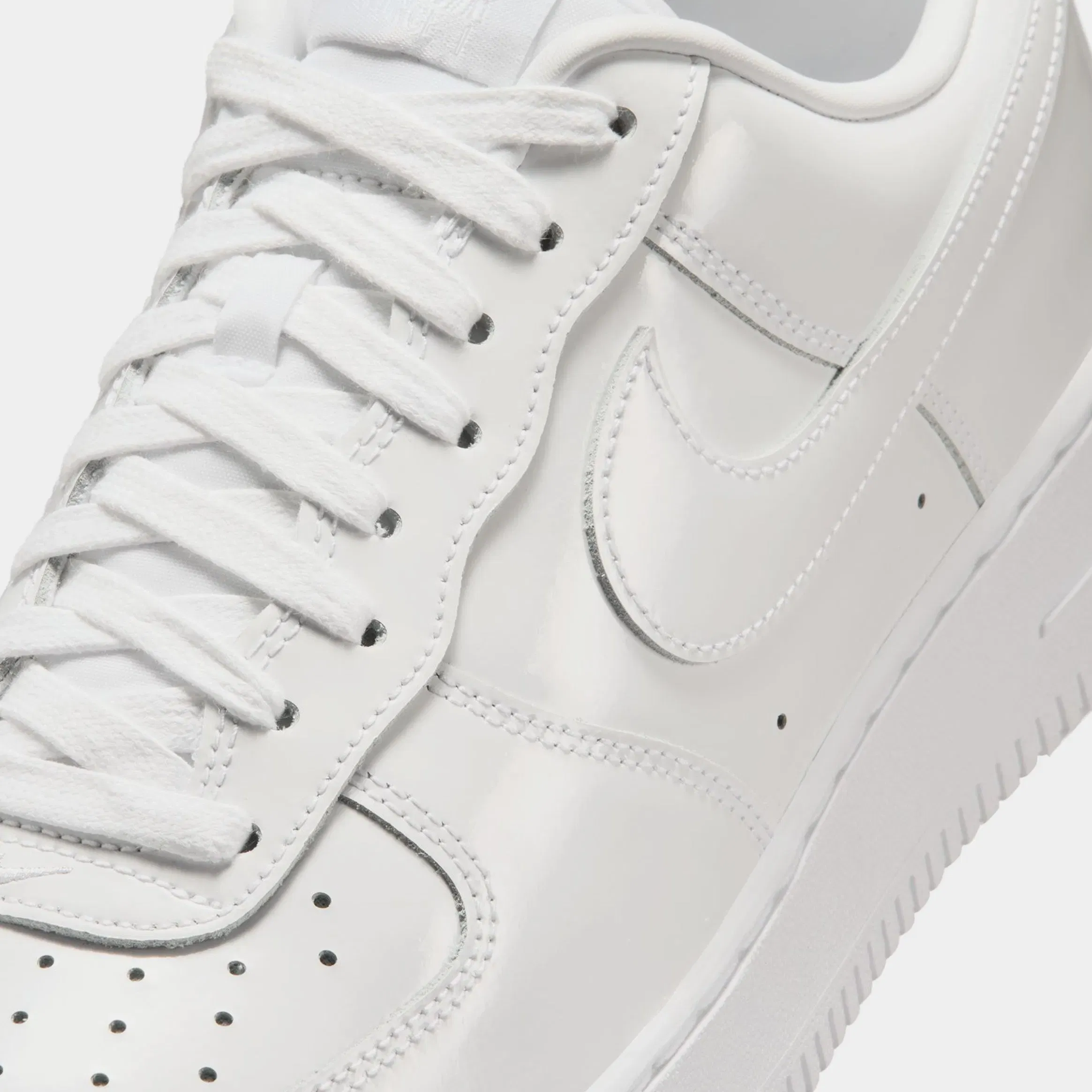 Nike Air Force 1 '07 Patent Leather Mens Lifestyle Shoes (White/White)