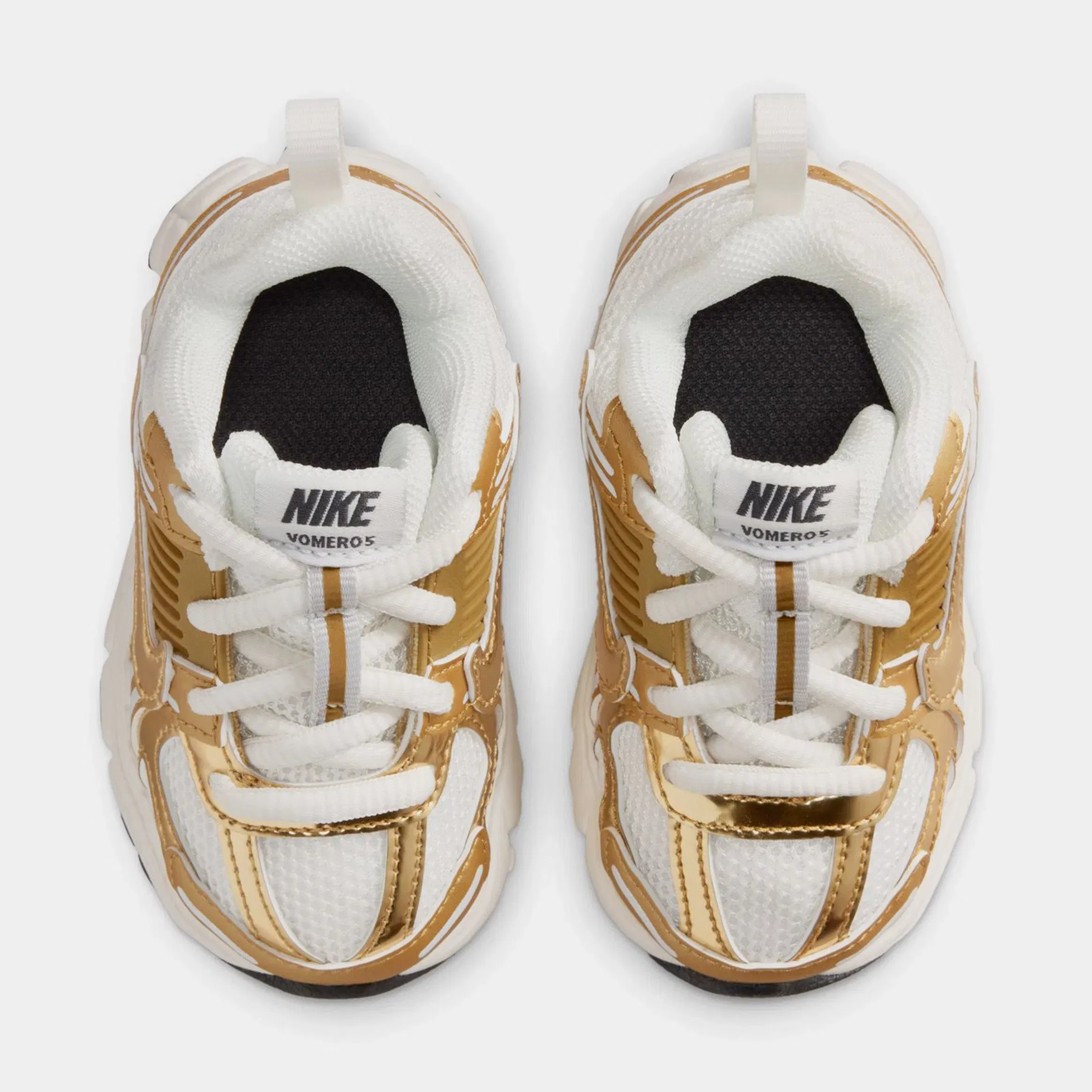 Nike Vomero 5 Infant Toddler Running Shoes (Sail/Anthracite/Photon Dust/Metallic Gold)