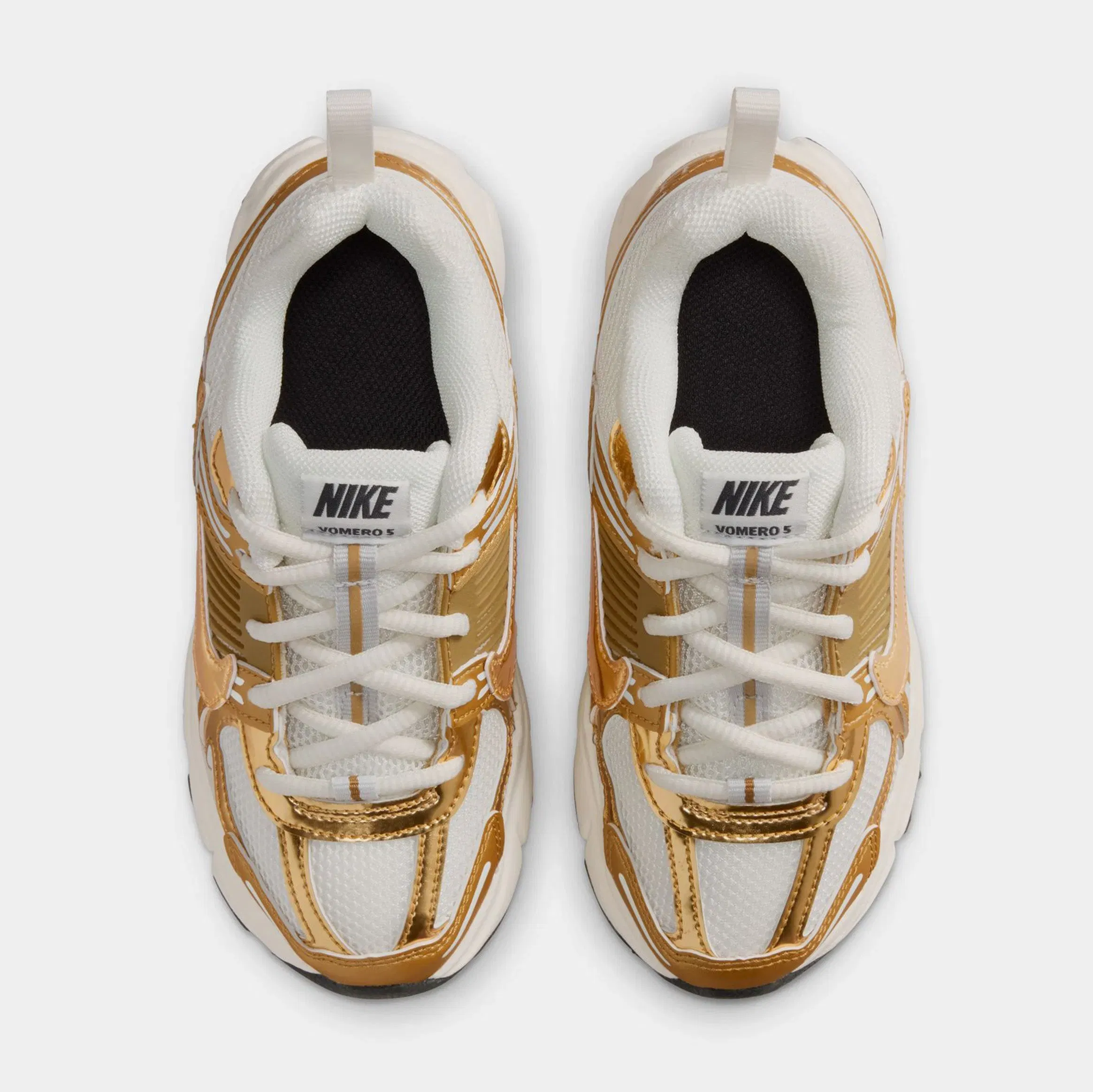 Nike Vomero 5 Preschool Running Shoes (Sail/Metallic Gold/Anthracite)