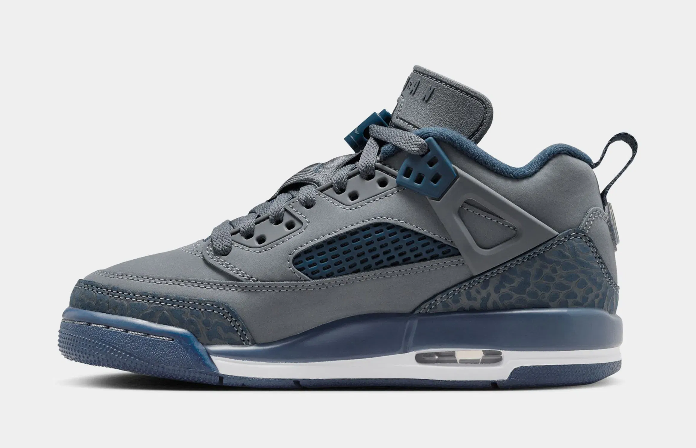 Air Jordan Spizike Low Flint Grade School Basketball Shoes (Flint/University Blue/White/Navy)