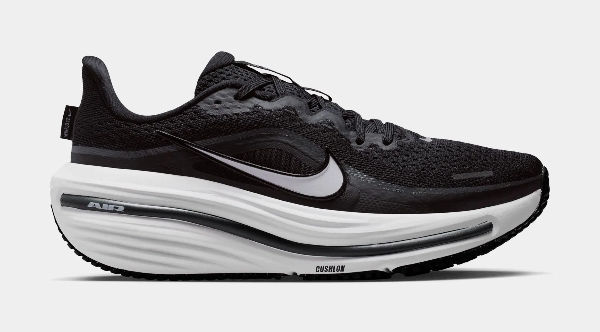 Nike Winflo 12 Womens Running Shoes (Black/Dark Smoke Grey/White)