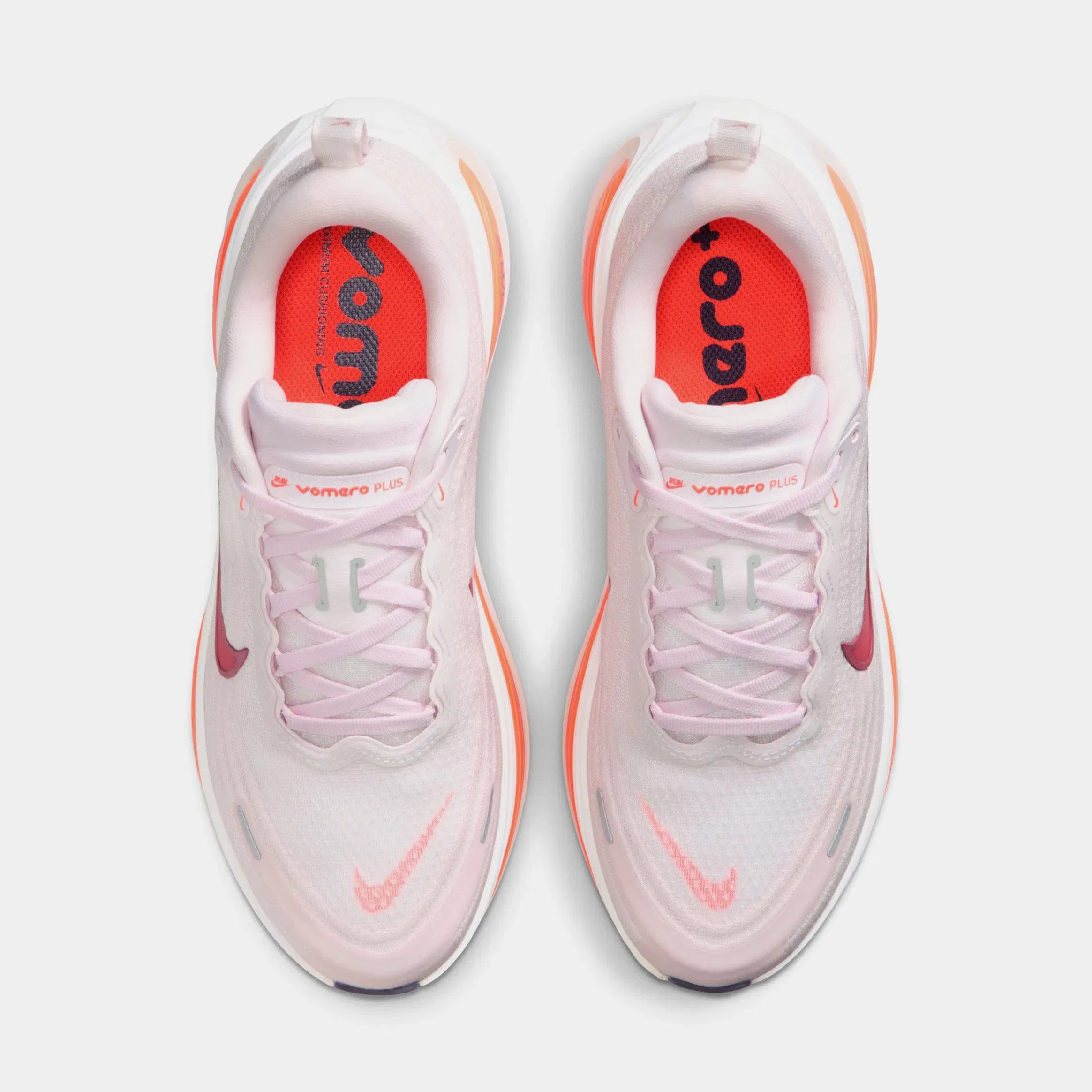 Nike Vomero Plus Womens Running Shoes (Pearl Pink/Team Crimson)