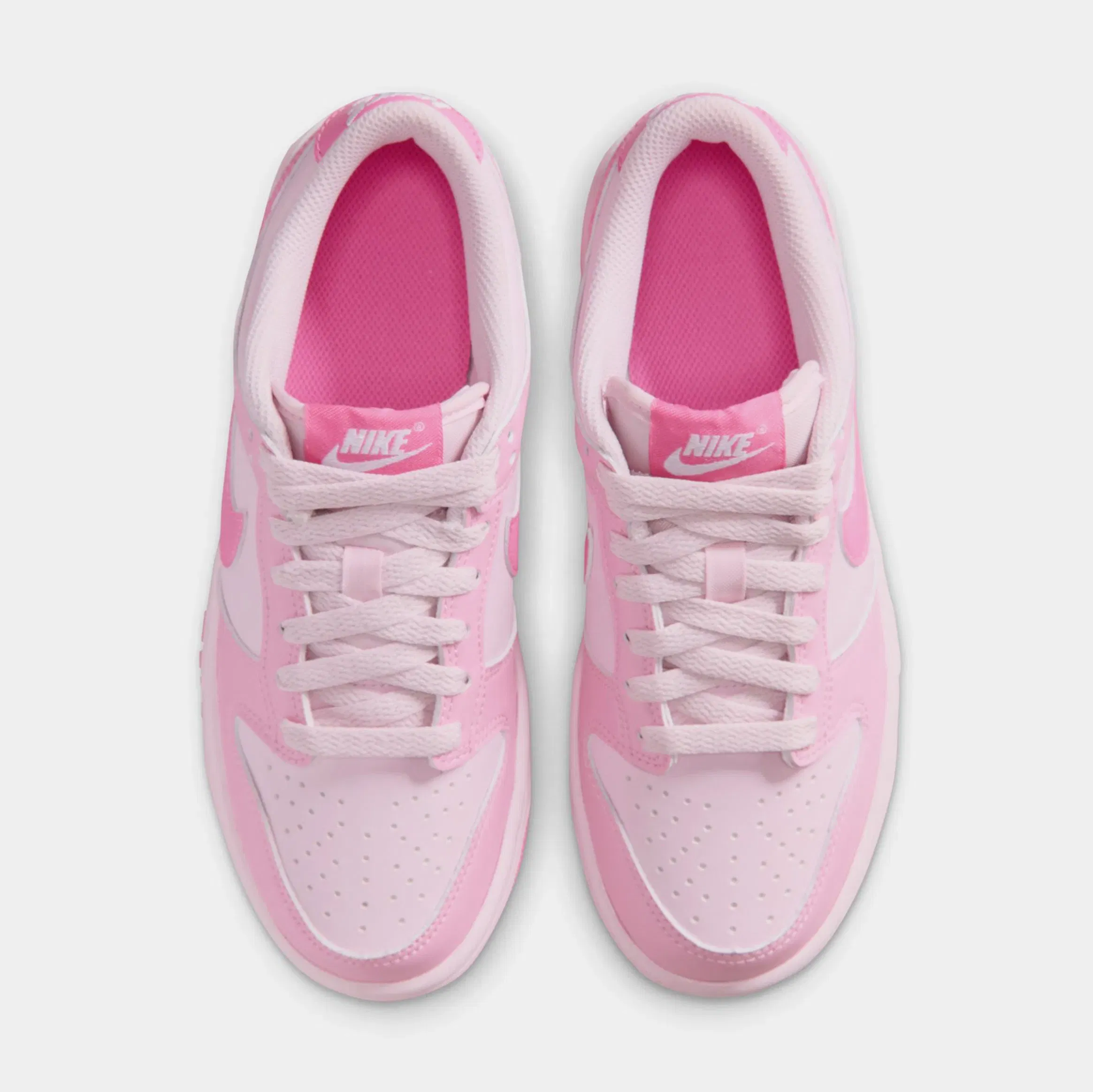 Nike Dunk Low Grade School Lifestyle Shoes (Pink Rise/Playful Pink/Pink Foam/White)