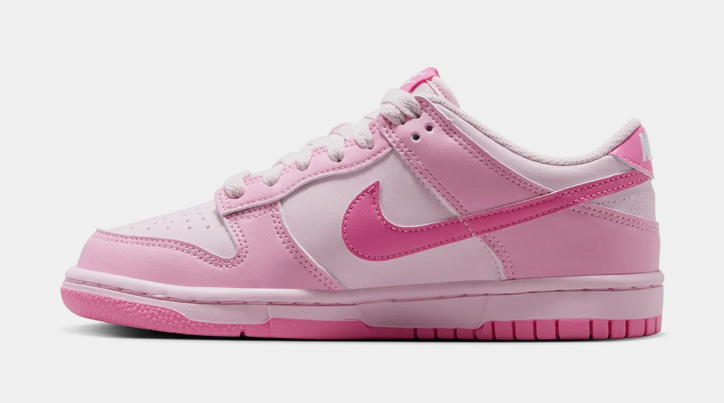 Nike Dunk Low Grade School Lifestyle Shoes (Pink Rise/Playful Pink/Pink Foam/White)