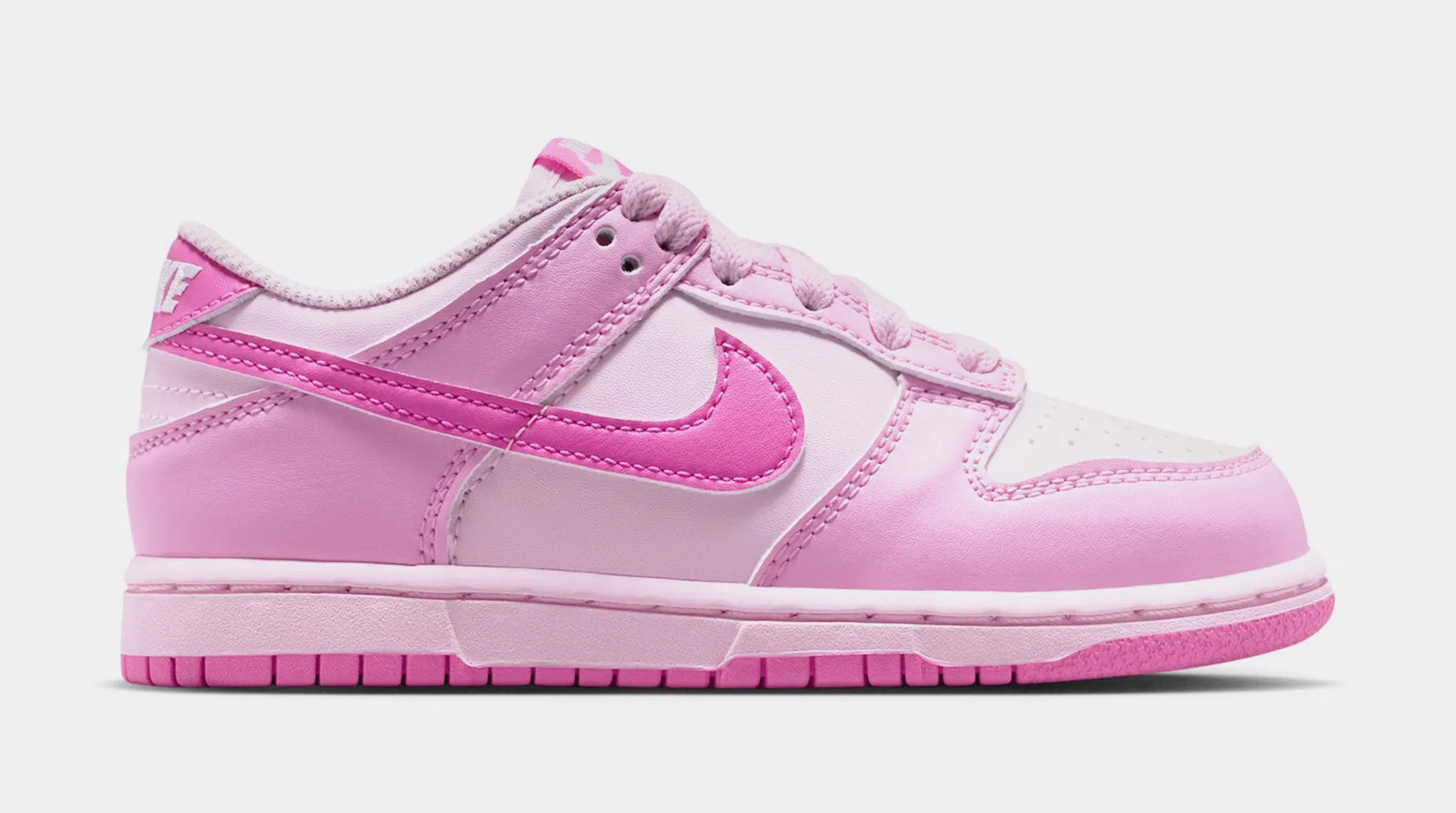 Nike Dunk Low Preschool Lifestyle Shoes (Pink Rise/Playful Pink/Pink/Foam White)
