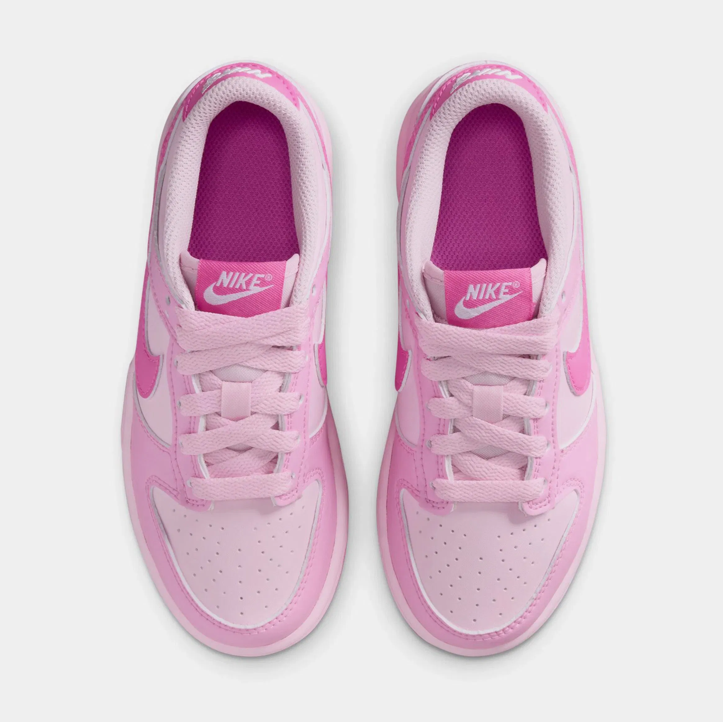 Nike Dunk Low Preschool Lifestyle Shoes (Pink Rise/Playful Pink/Pink/Foam White)